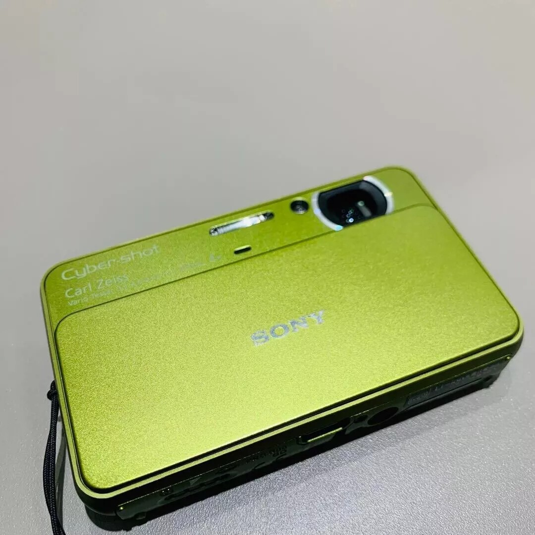Green Sony Cyber-Shot DSC-T99 14.1MP Digital Camera Touch Screen Rare English