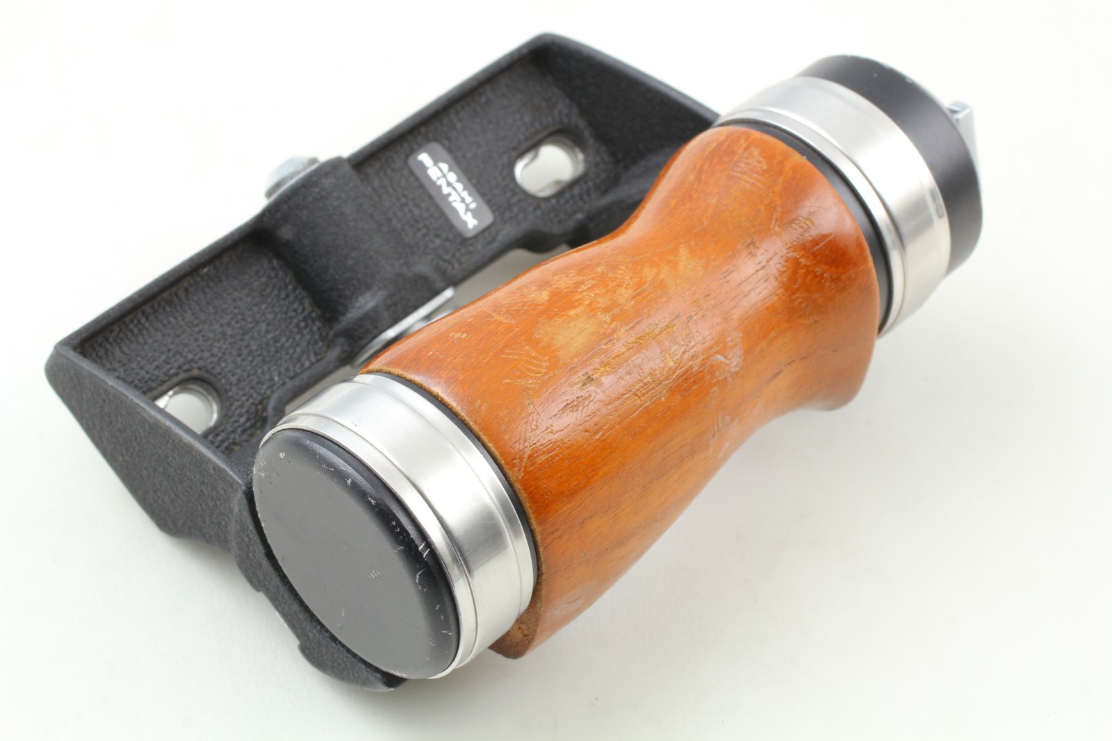 [Near MINT] Asahi Pentax Wood Hand Grip For Pentax 6×7 67 II Film Camera JAPAN