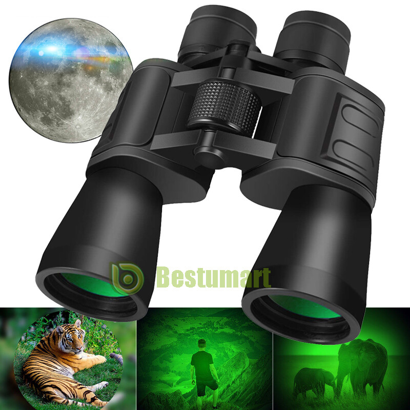 180×100 High Power Military Binoculars Zooming Outdoor Waterproof Hunting+Case