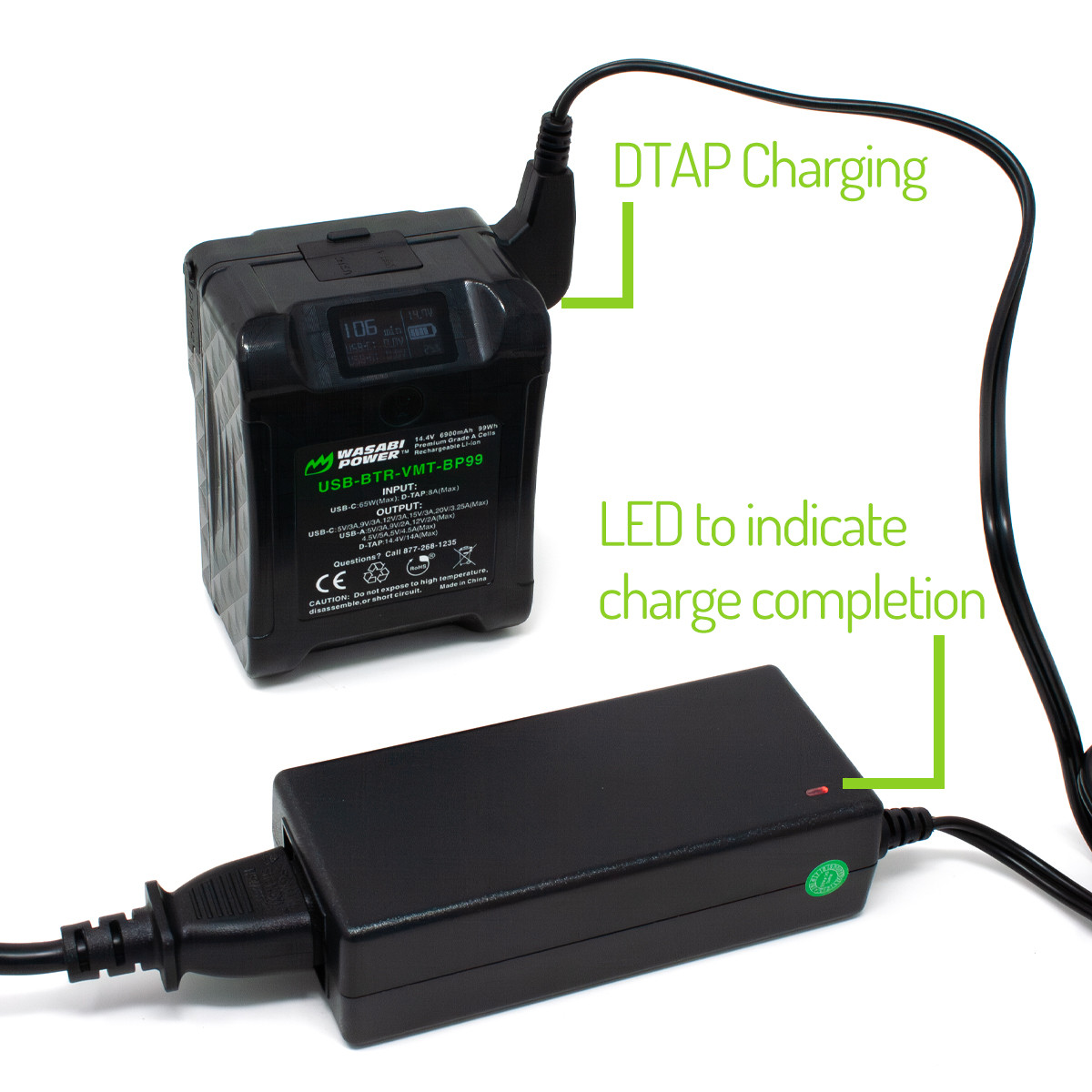 Wasabi Power V-Mount Battery Charger with D-Tap