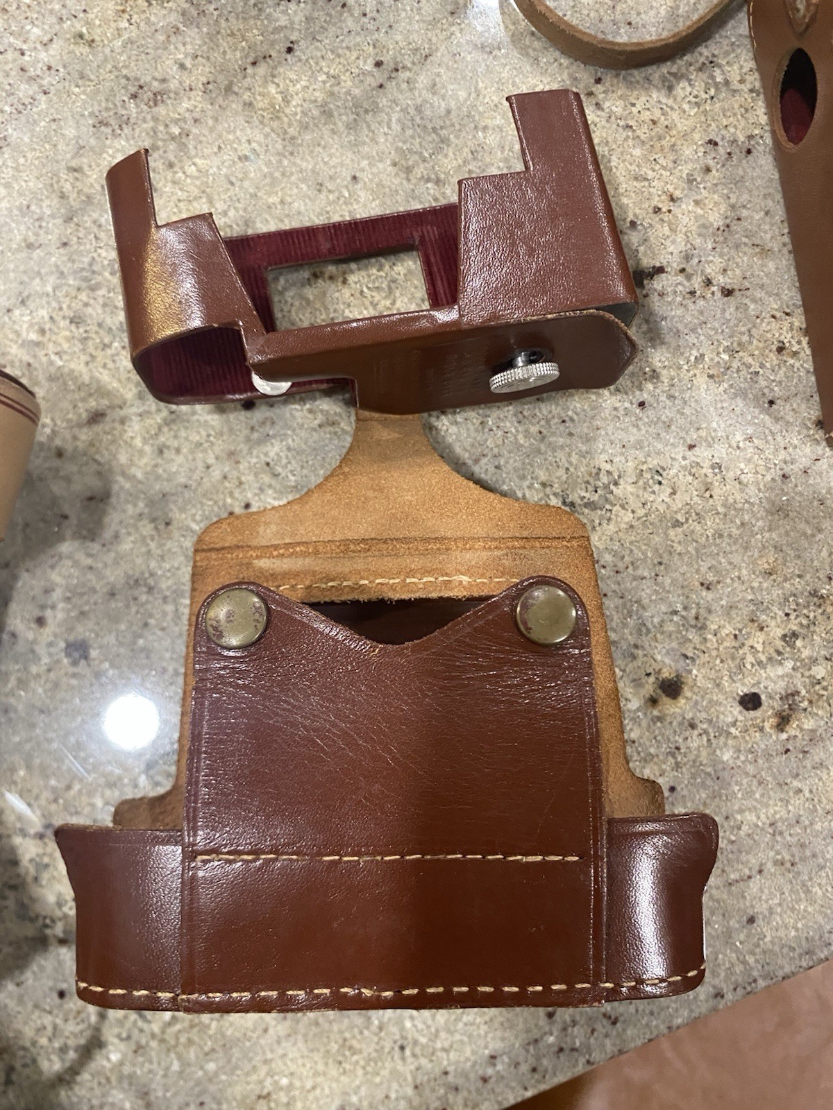 Lot of 5 Vintage Kodak Leather Camera Cases w Straps Signet & Others Clean