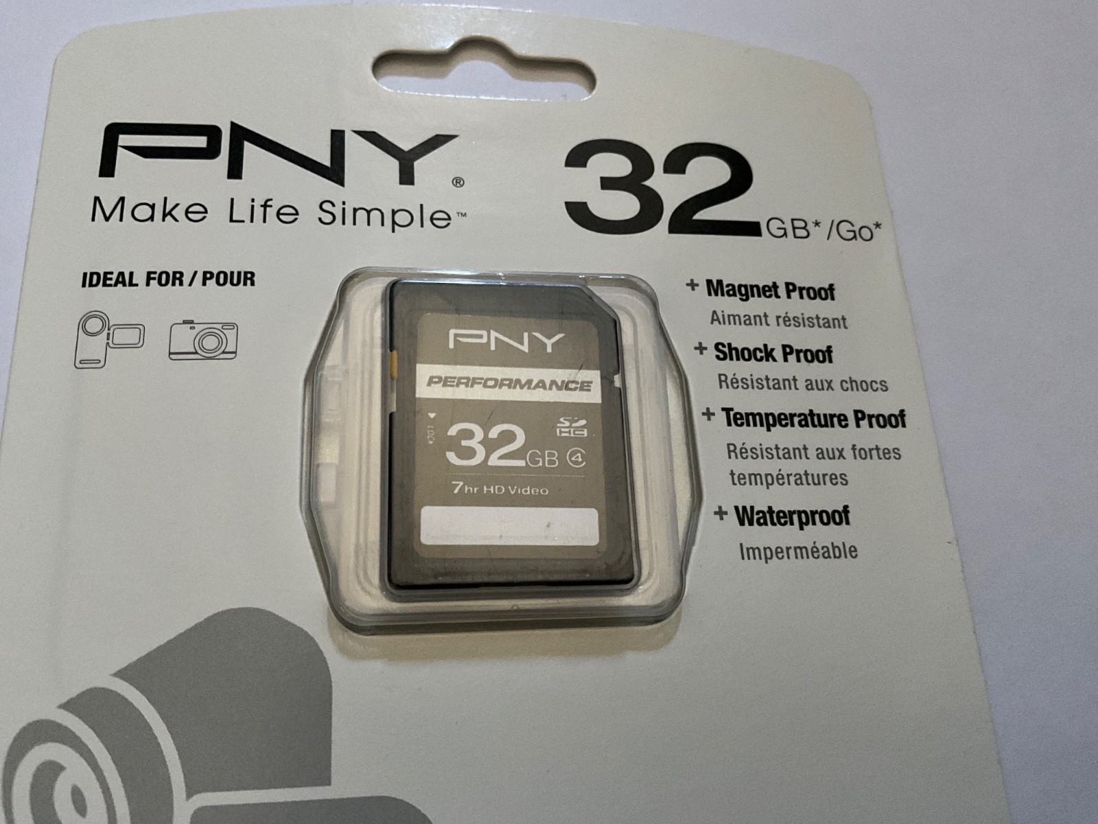 1pcs 32gb PNY SDHC UHS-I Card 32GB for Canon & Kodak NIKON CAMERAS