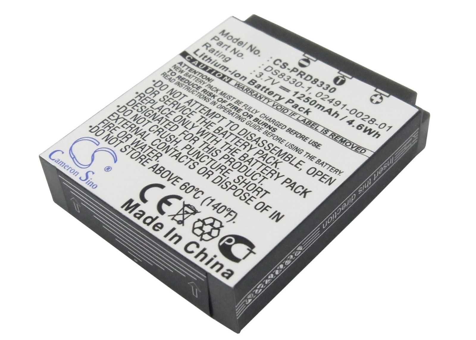 Battery for Acer CP-8531,CR-8530 P/N: 02491-0028-01,BT.8530A.001 1250mAh