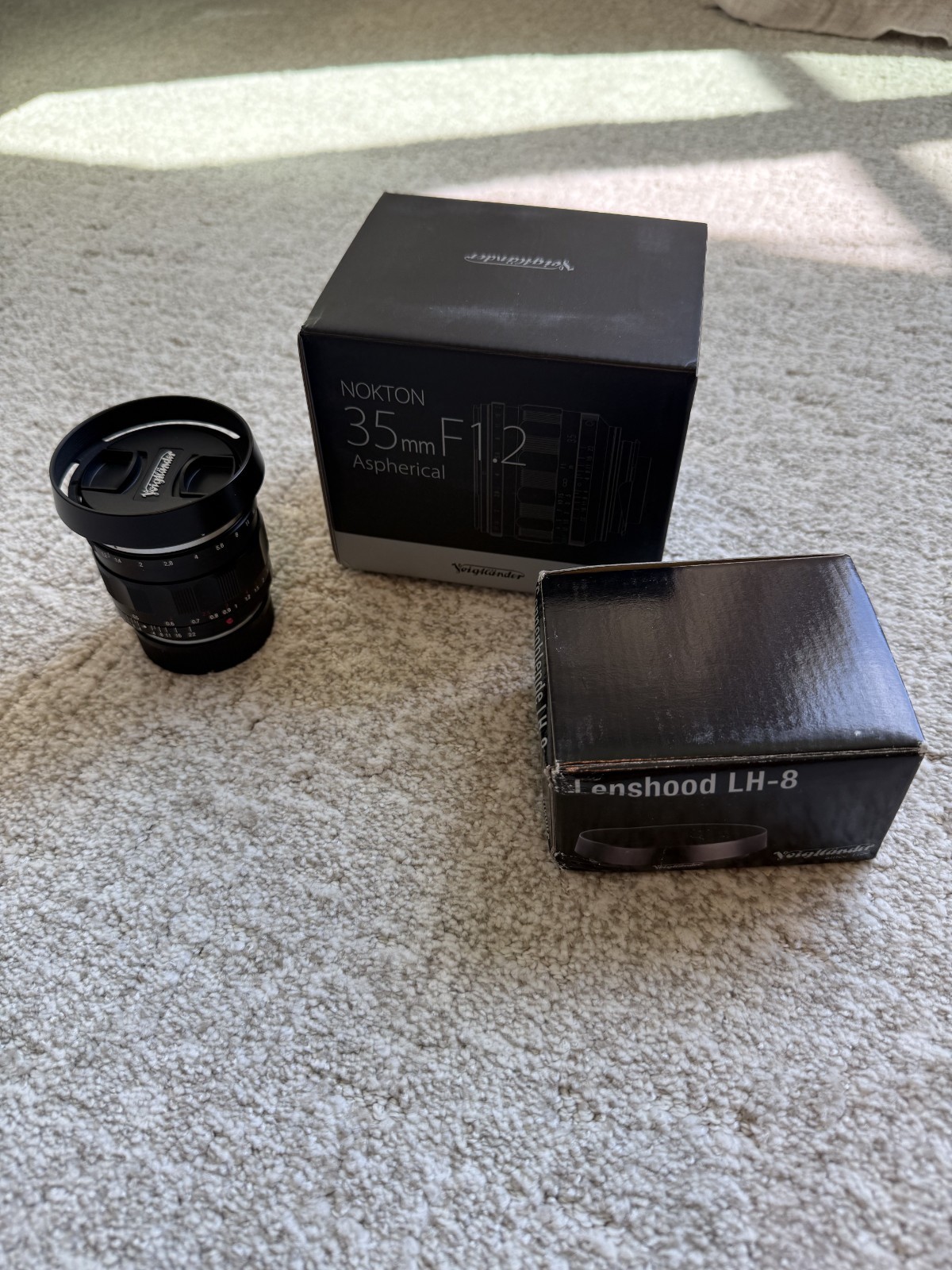 Voigtlander Nokton 35mm f/1.2 Aspherical III (Version 3) VM Lens with LH-8 hood