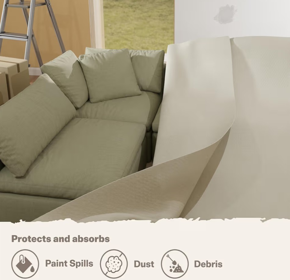 Heavy Duty Off White Canvas Photography Backdrop 12x15ft Seamless Studio Cloth