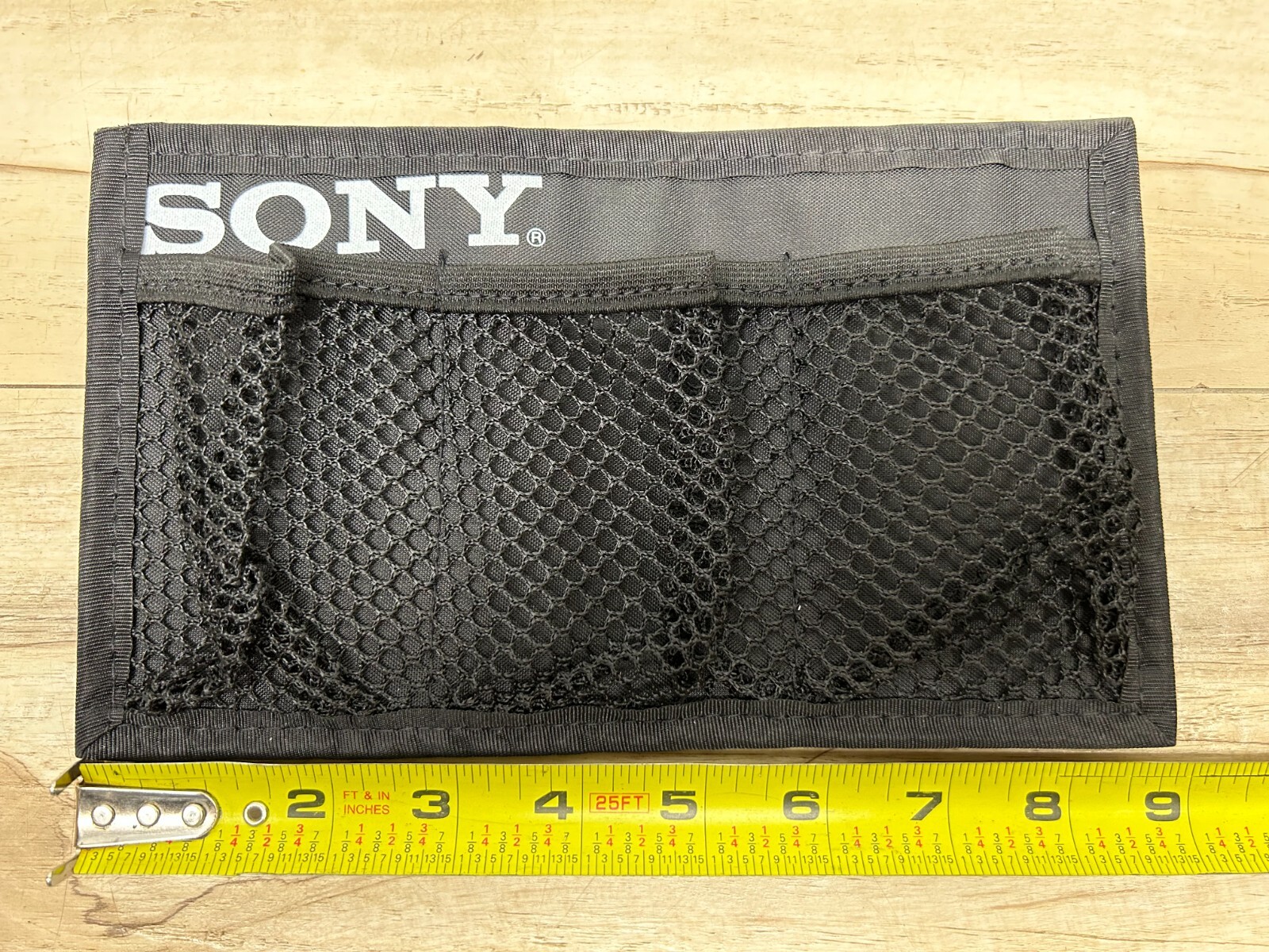SONY Car Sun Visor Organizer 3 Pocket Storage Card Holder Pouch Bag New