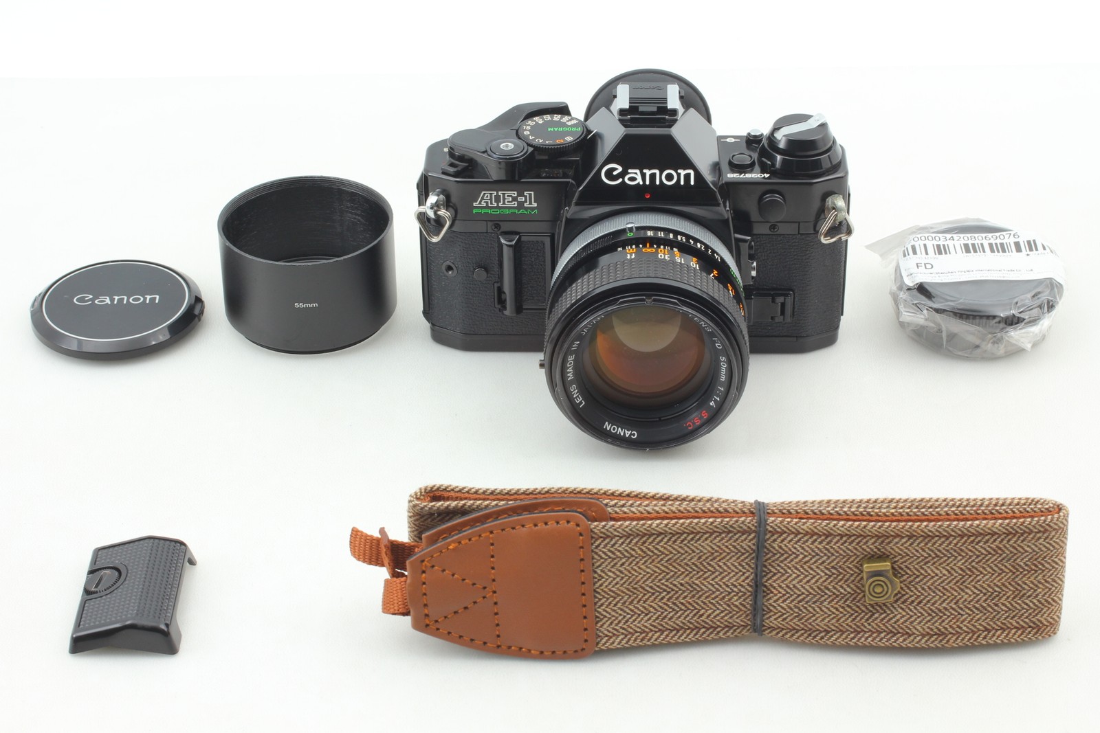 [Near MINT] Canon AE-1 Program 35mm Film Camera FD S.S.C SSC 50mm 1.4 From JAPAN