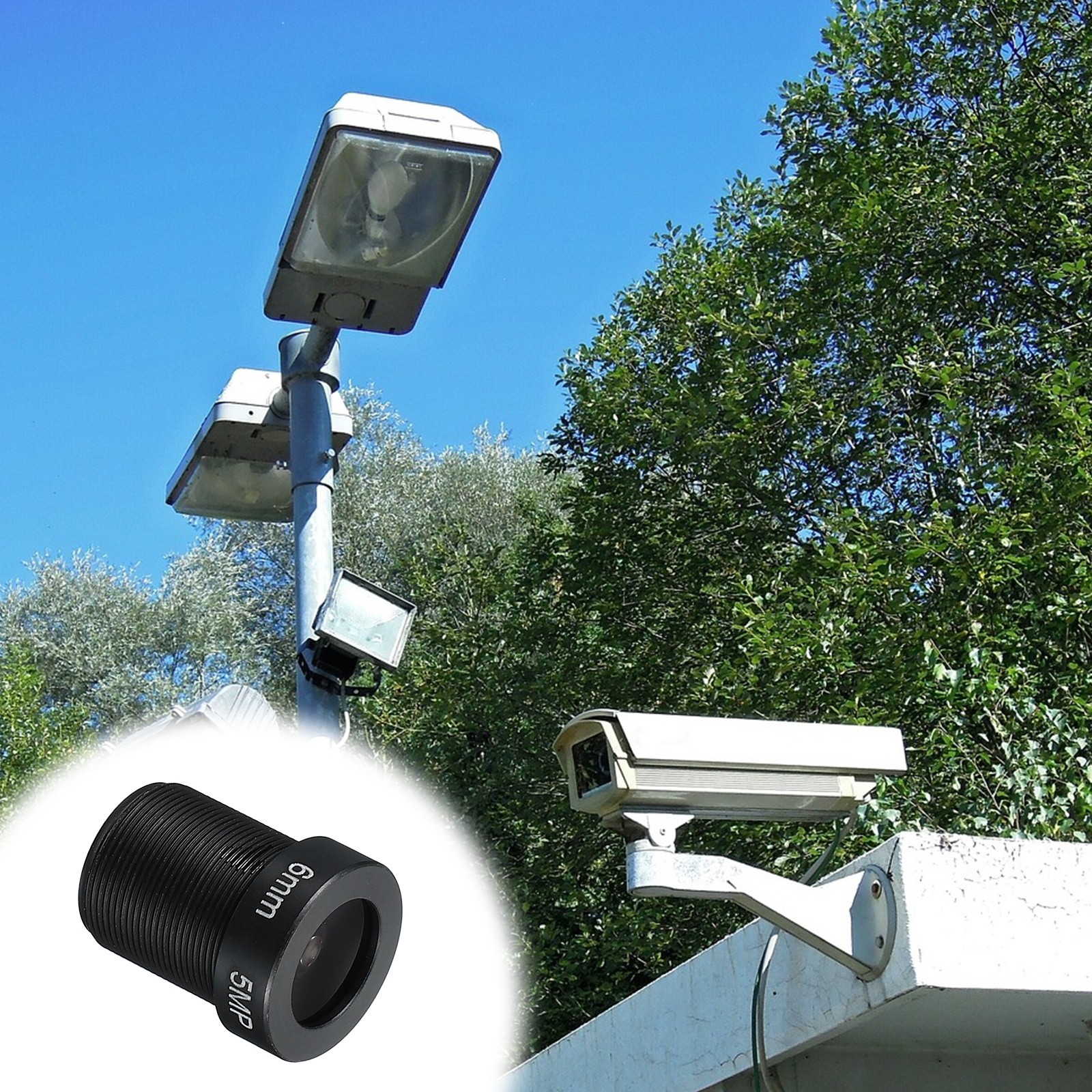 8mm CCTV Camera Lens F2.0 Security Camera Lens 1080P M12 Threaded