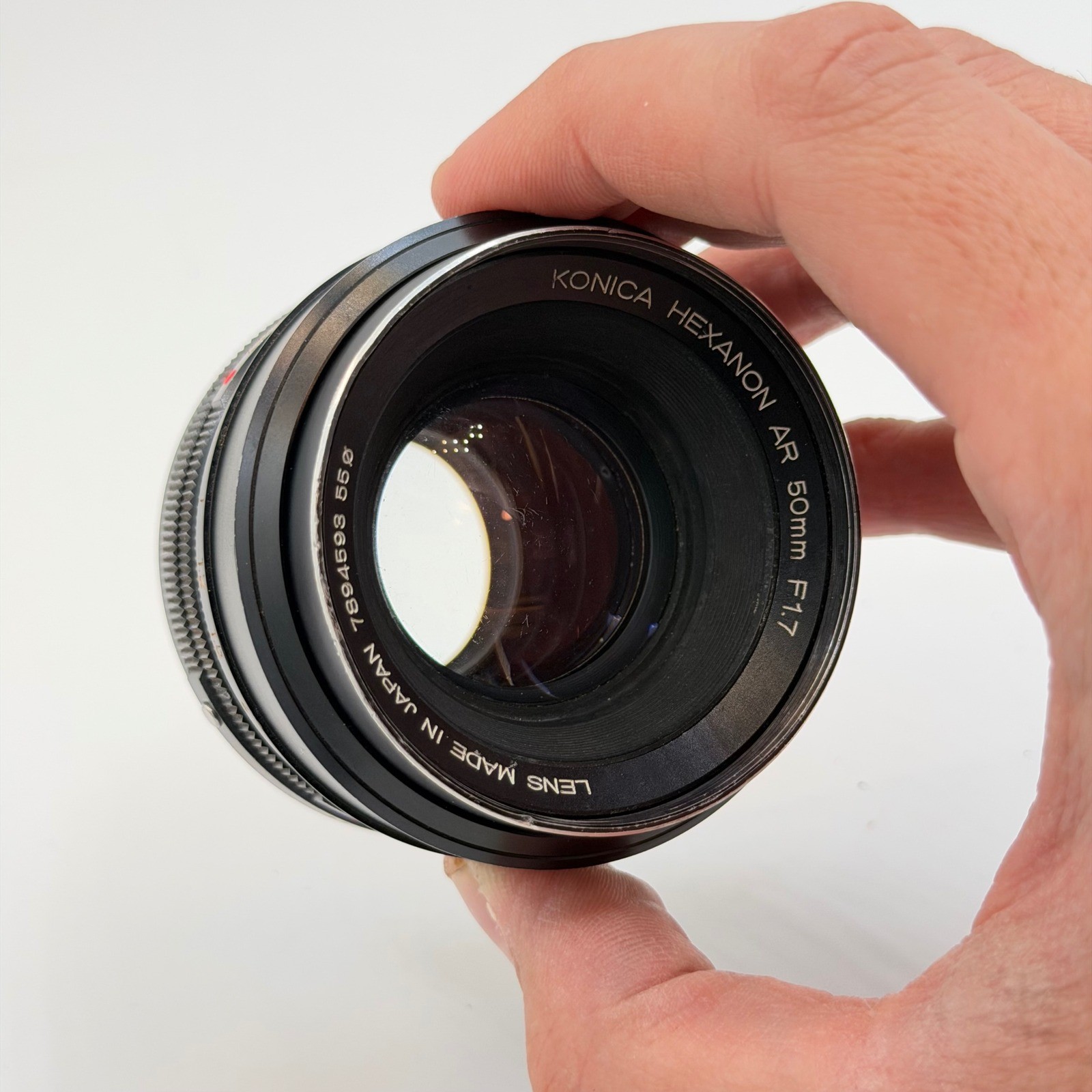 Konica Hexanon AR 50mm f1.7 Vintage Prime Lens for AR Mount – As Is Fungus