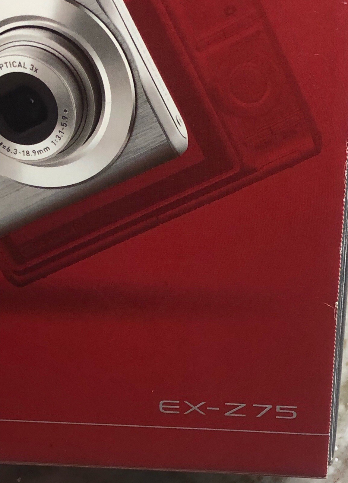 Ship N 24 Hours. New-Casio EX-Z75 Pack. Red. Works With MAC iPhoto.