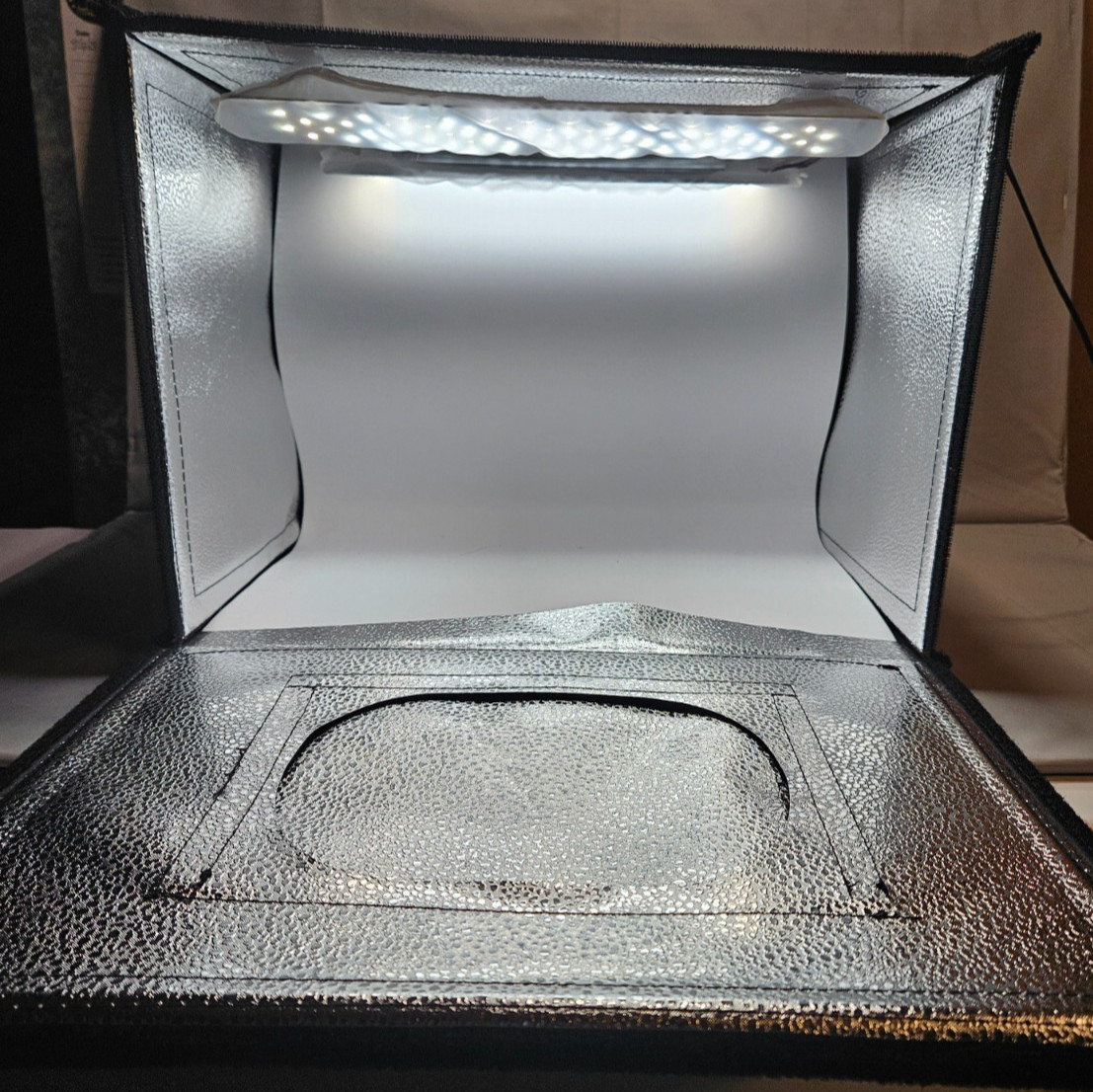 NEEWER Foldable Portable Photo Studio Light Box with Dimmable LED Lighting
