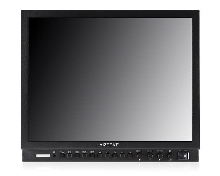 DR150S 15″ Aluminum Design 1024×768 HD Pro Broadcast LCD Monitor 3G-SDI HDMI