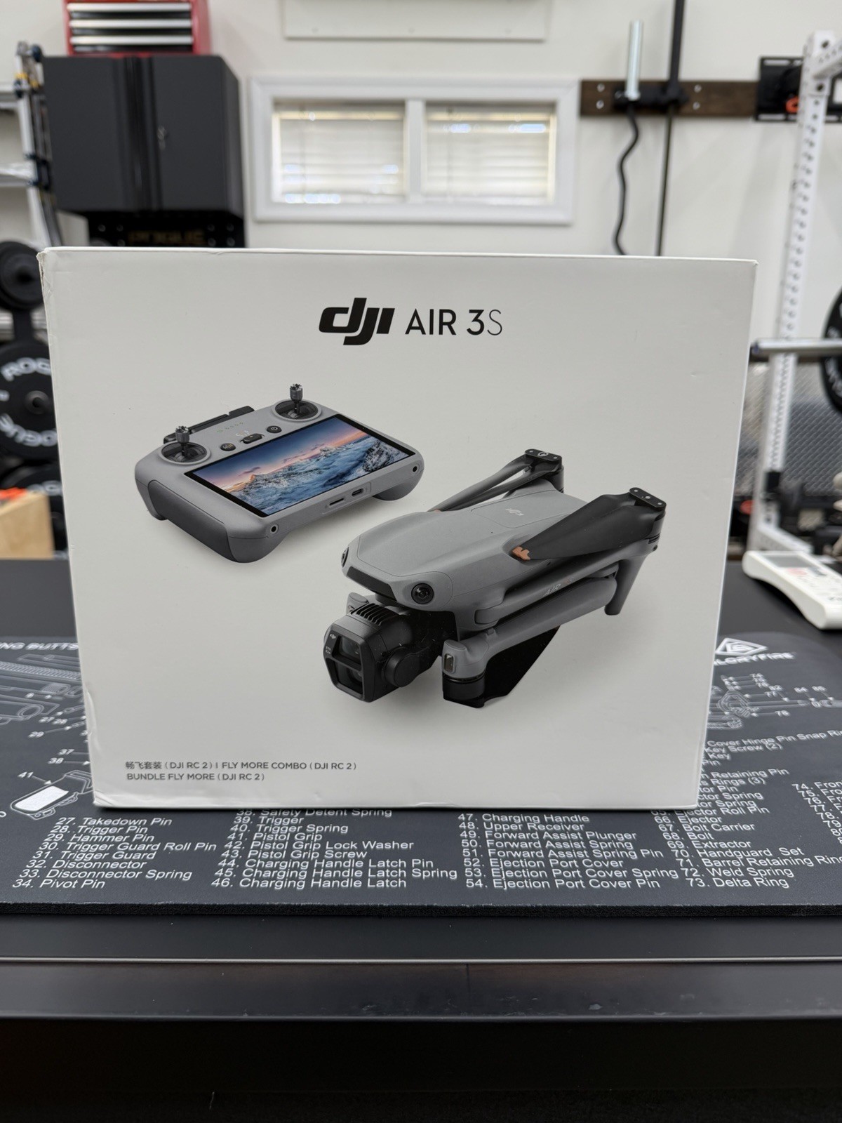 DJI Air 3S 4K Drone Fly More Combo w/ DJI RC 2, 2 Batteries, ND, Bag