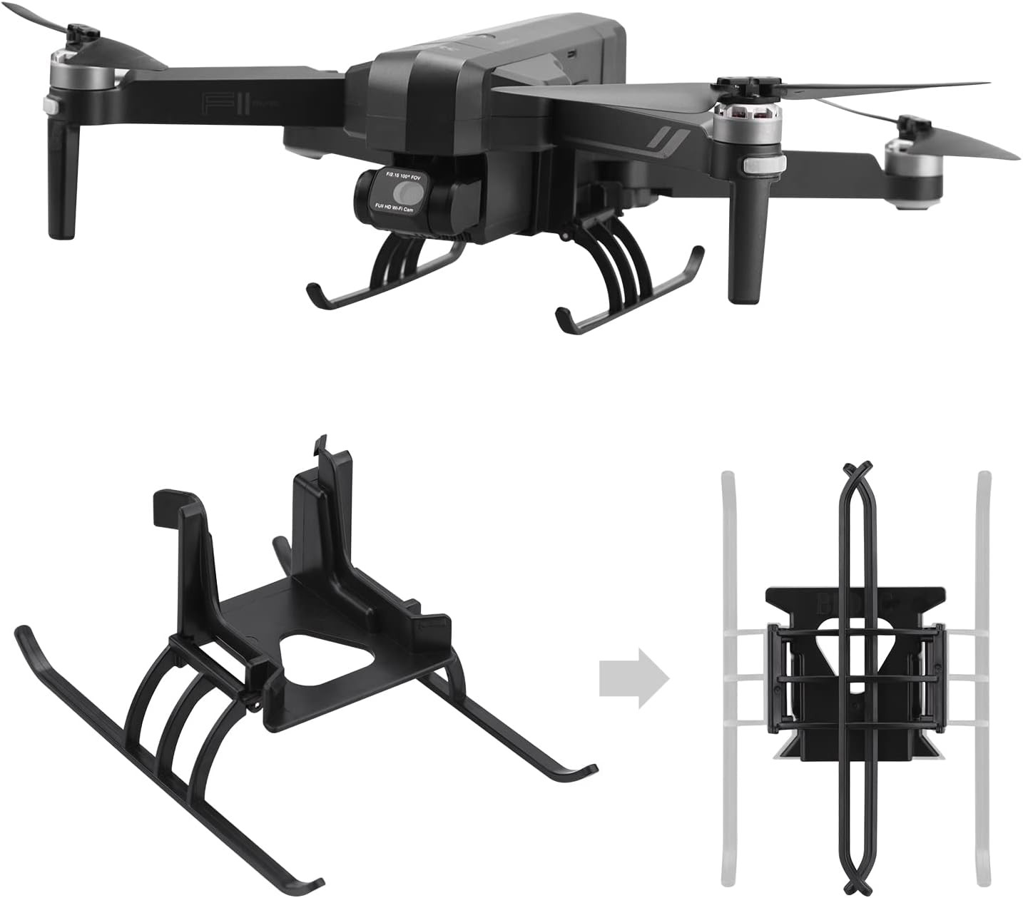 Landing Gear for Ruko F11 PRO/F11 GIM2 Drone Foldable Extensions Quick Release H