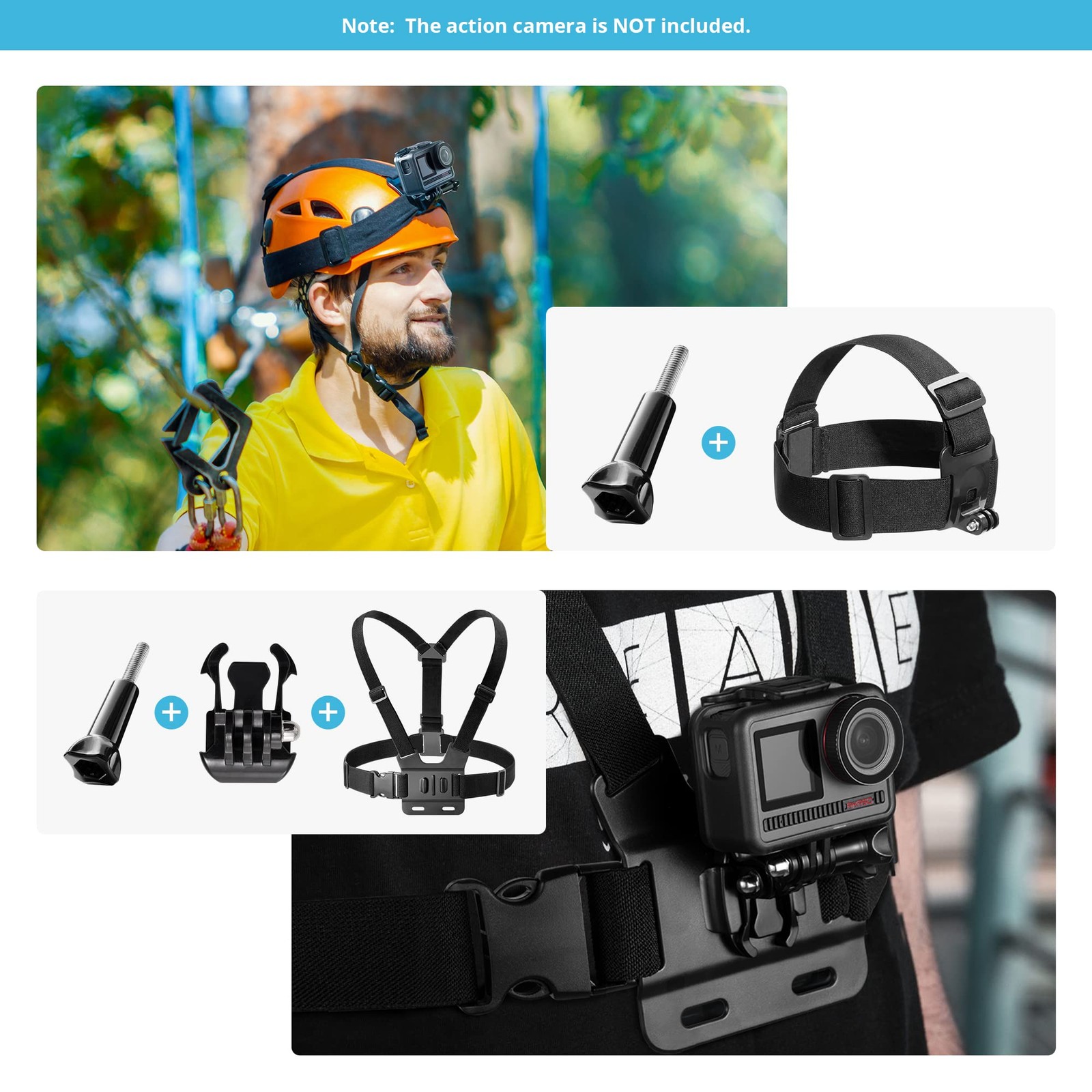 AKASO 42 in 1 Action Camera Accessories Kit for EK7000/EK7000 Pro/Brave 4/Brave