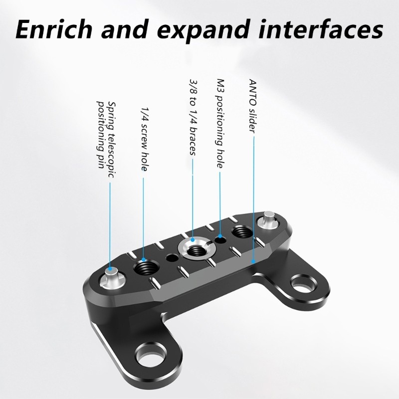 Camera Top Extension Accessories for Fx3 Fx30 1/4 3/8 Screw Hole Handle