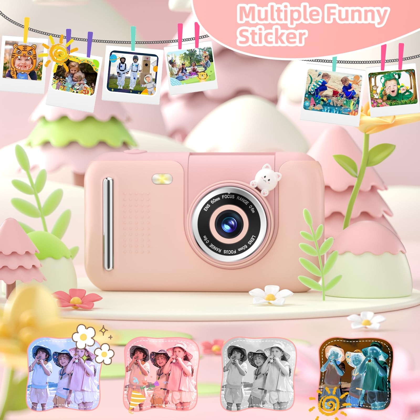 Makolle Upgrade Kids Selfie Camera,Chritmas Birthday Gift for 3-9 Years Old G…