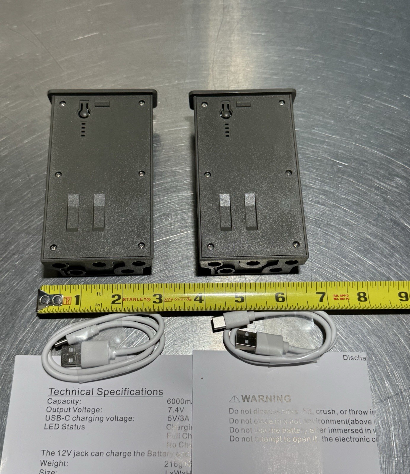 2 Pack Rechargeable Lithium Battery for Reveal Hunting Trail Camera X, X Pro