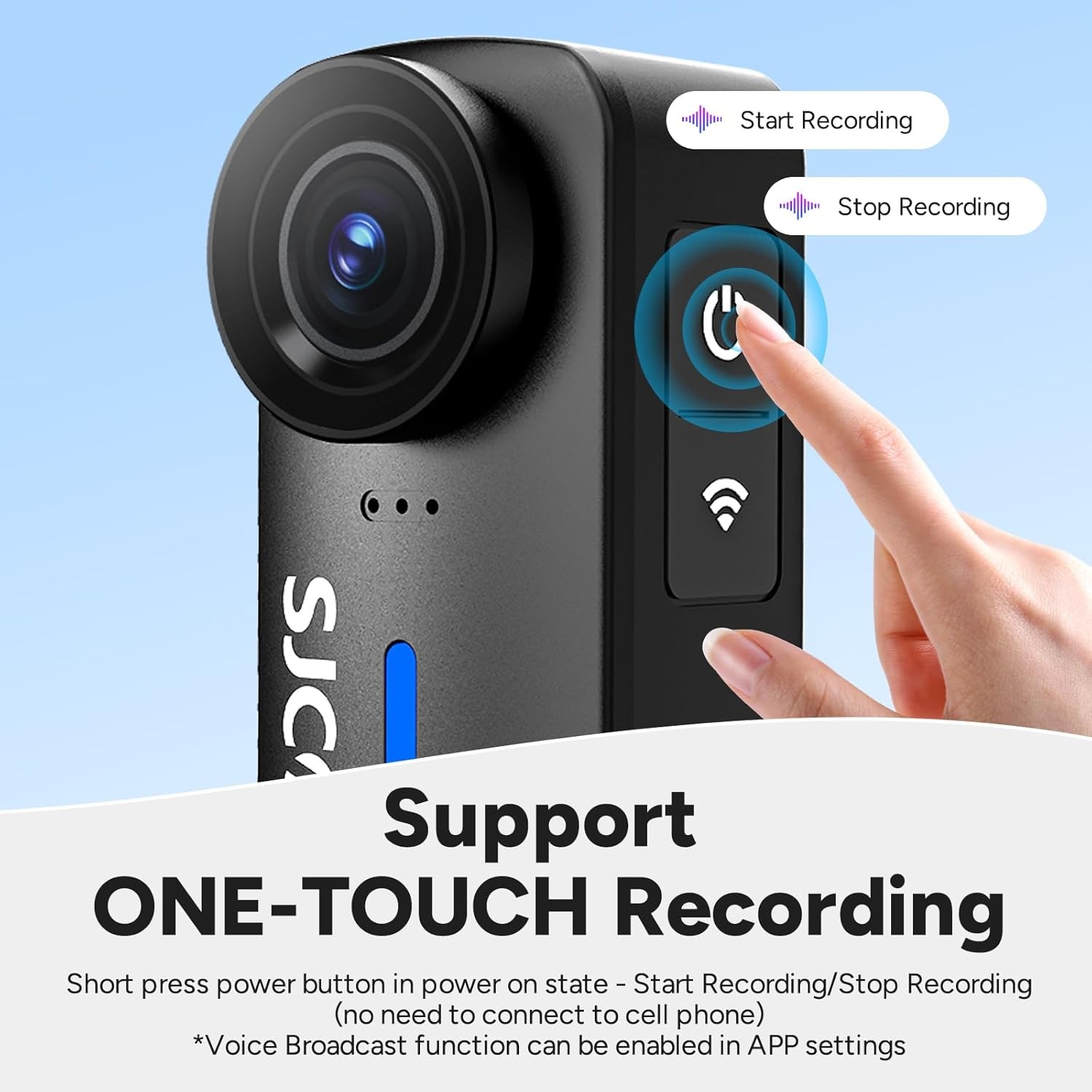 Action Camera Ultra HD 4K WiFi Pocket Action Cam Waterproof Stabilization 170°
