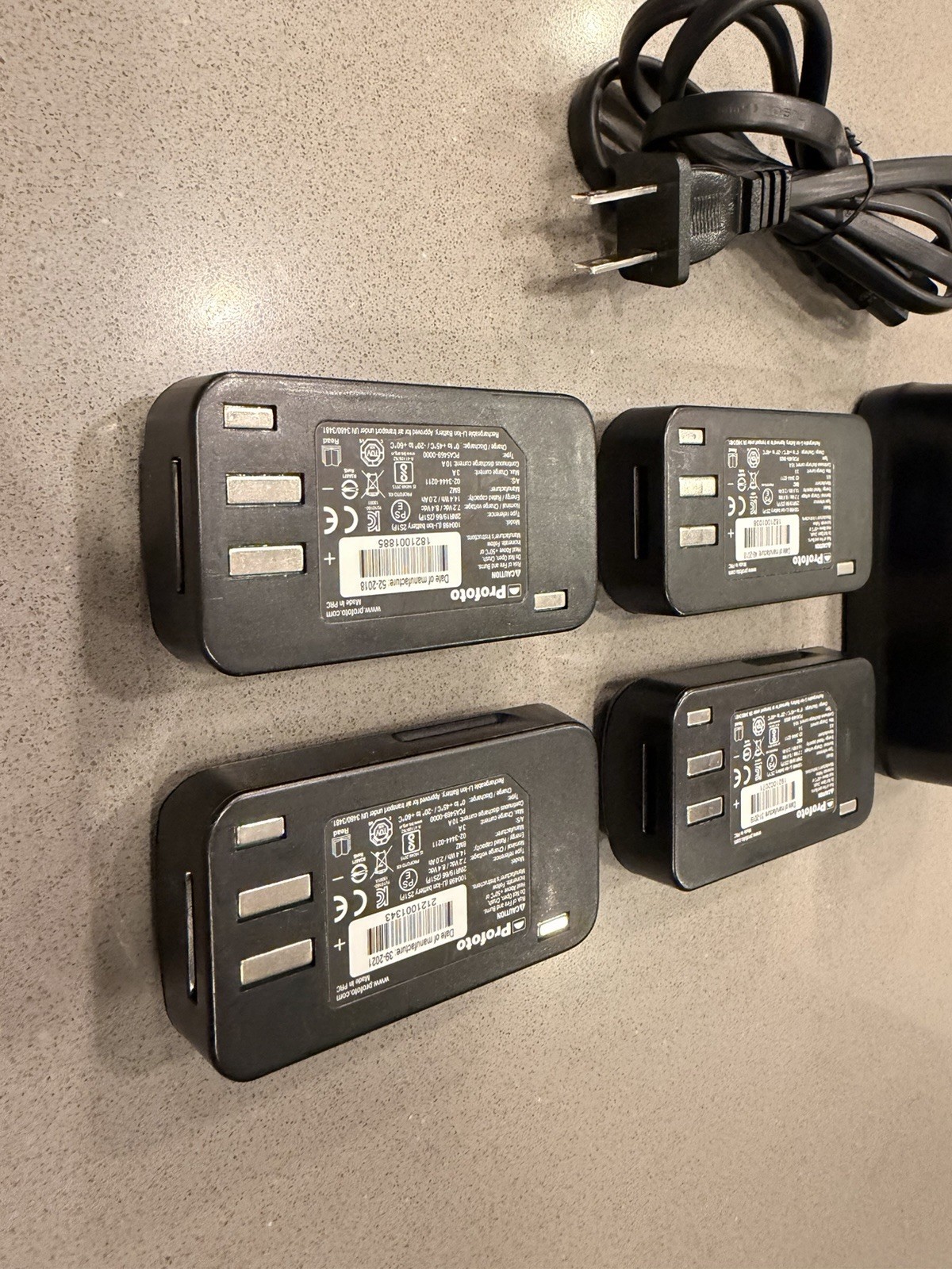 4 Profoto Li-Ion Battery for A1, A1X, And A10 (100498) + Charger