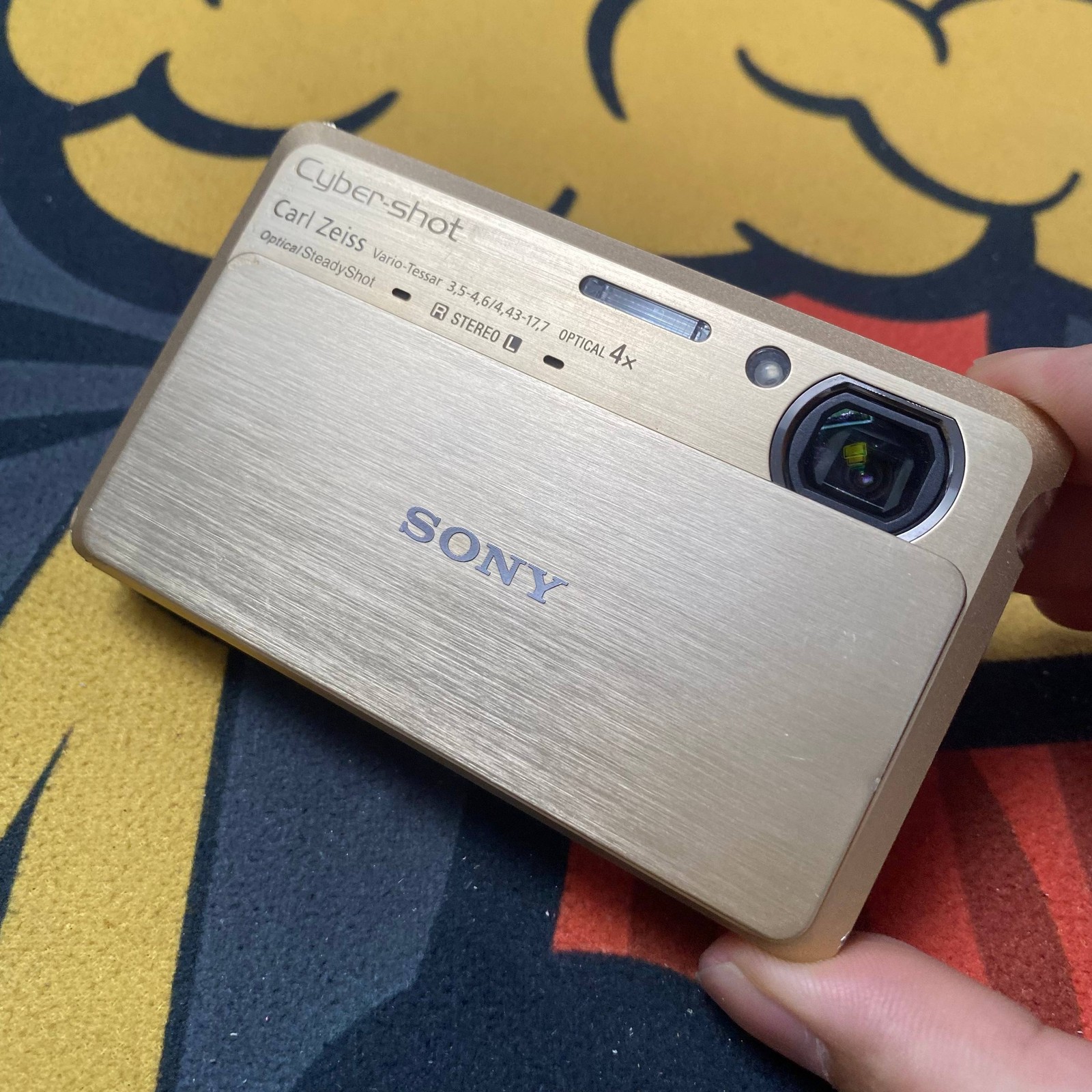 Sony Cyber-Shot DSC-TX9/TX9C Gold Vintage Digital Camera 12.2MP 4x Zoom English