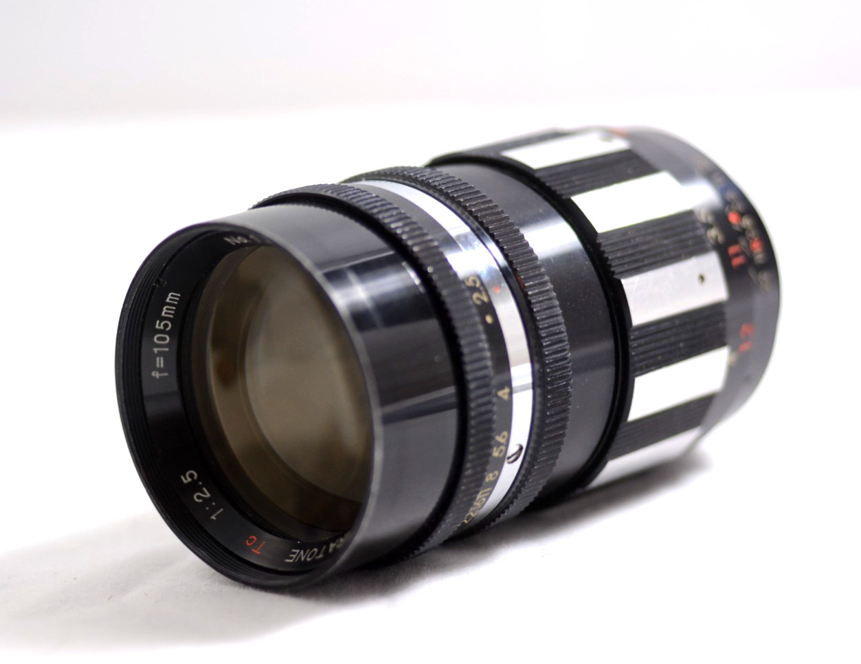 VINTAGE SPIRATONE TC 105MM F2.5 PRE-SET T-MOUNT PORTRAIT CAMERA LENS WITH CASE