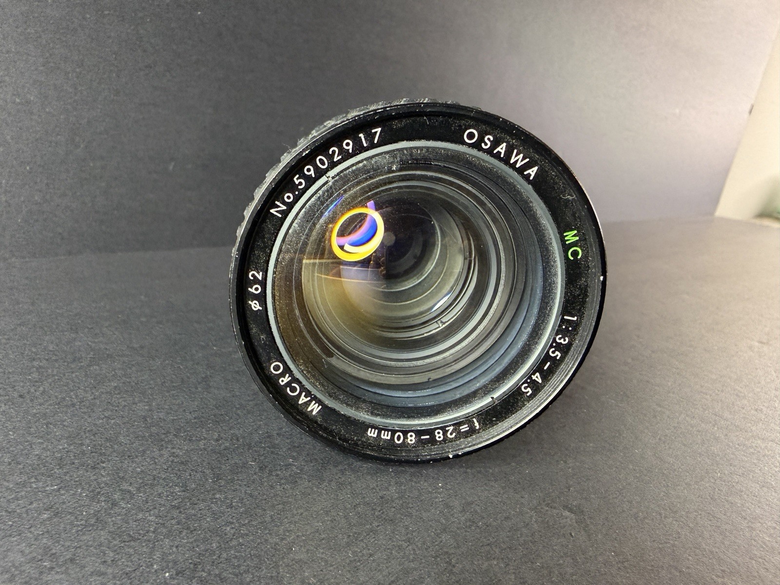 Vintage OSAWA MC MACRO Camera Lens 1:3.5 – 4.5 (28-80 mm) No. 5902917