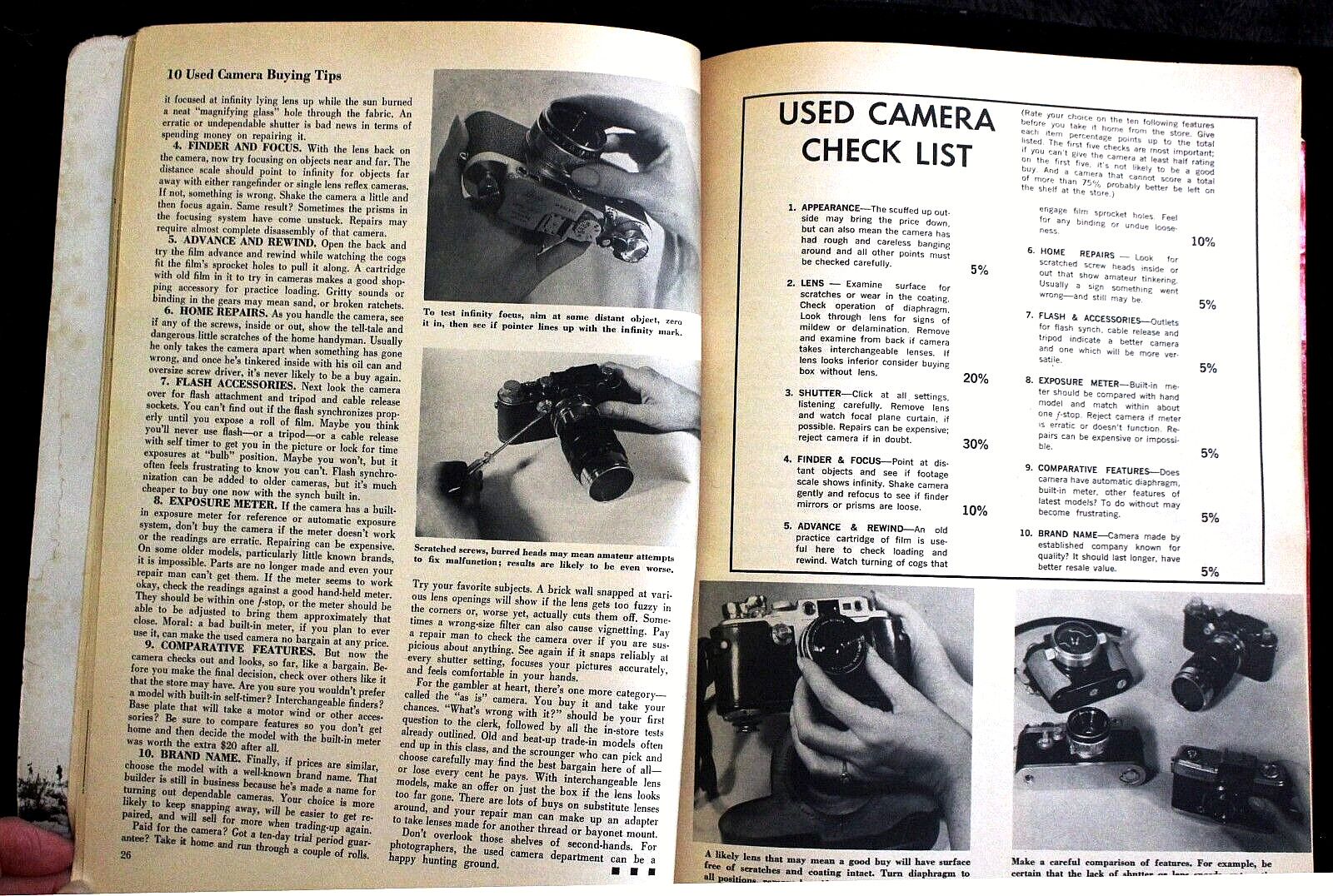 2 VINTAGE PHOTOGRAPHY BUYER’S GUIDES, Fall/Winter 1966 & Winter 1965, Tests!