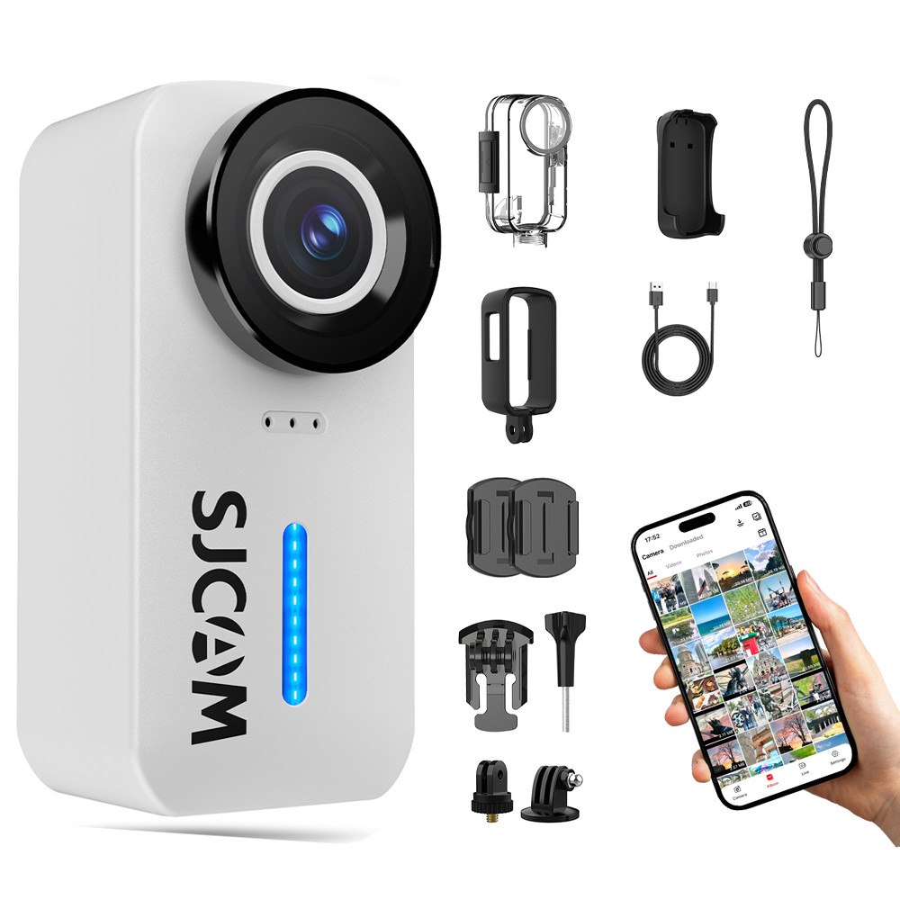 SJCAM C110+ 4K Action Camera POV Camera 6-Axis Stabilization Mini Body Camera