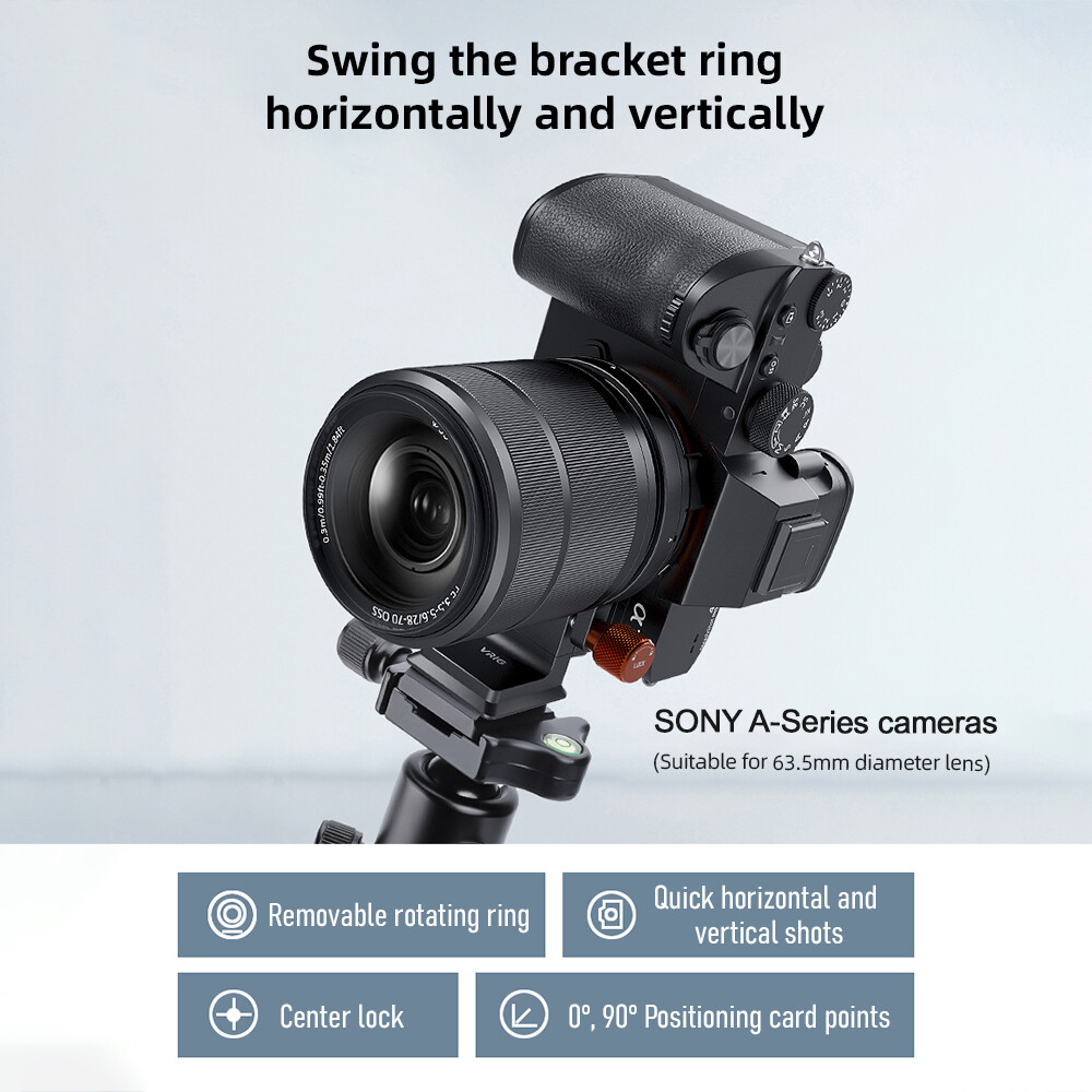 VRIG 65.9mm Rotatable Tripod Mount Ring Lens Collar Foot Quick Release R9A7