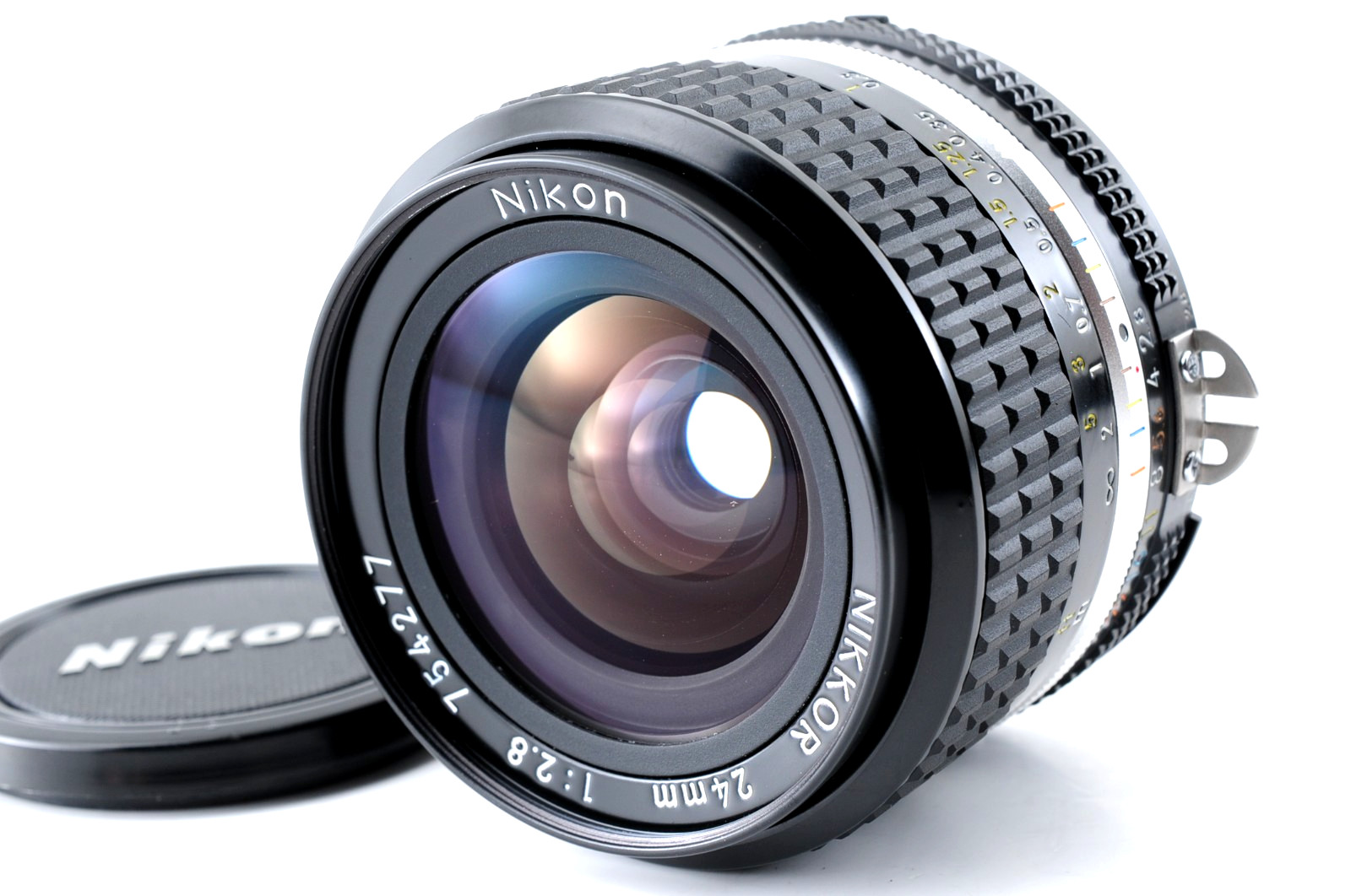 [Exc w/Front Cap] Nikon Ai-s Nikkor 24mm f/2.8 MF Wide Prime Lens Japan #32