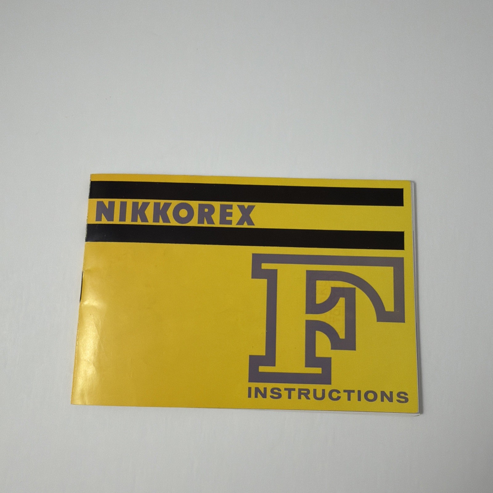 Nikon Nikkorex F Instruction Manual English Original