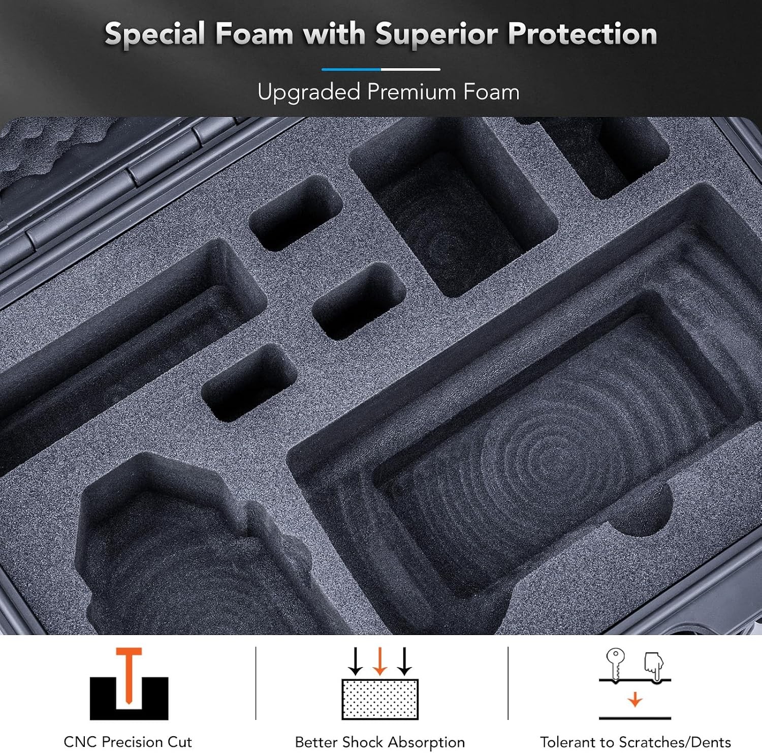 Lykus Titan AM110 Waterproof Hard Case for Potensic Atom 2 and PTD 1 RC, Supp…