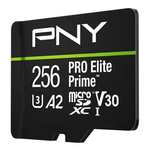 PRO Elite Prime C10 U3 V30 A2 microSDXC Flash Memory Card – Ultra-Fast 256GB