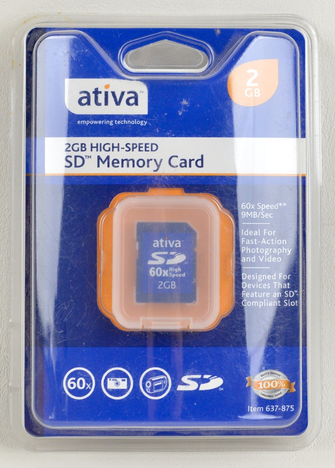 Ativa 2 GB Compact Flash Memory Card – 60x High Speed Write