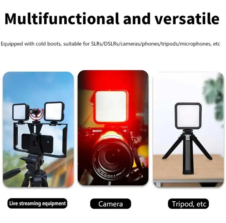 1pc Adjustable Mini RGB LED Fill Light with Soft Lighting for Photography – NEW