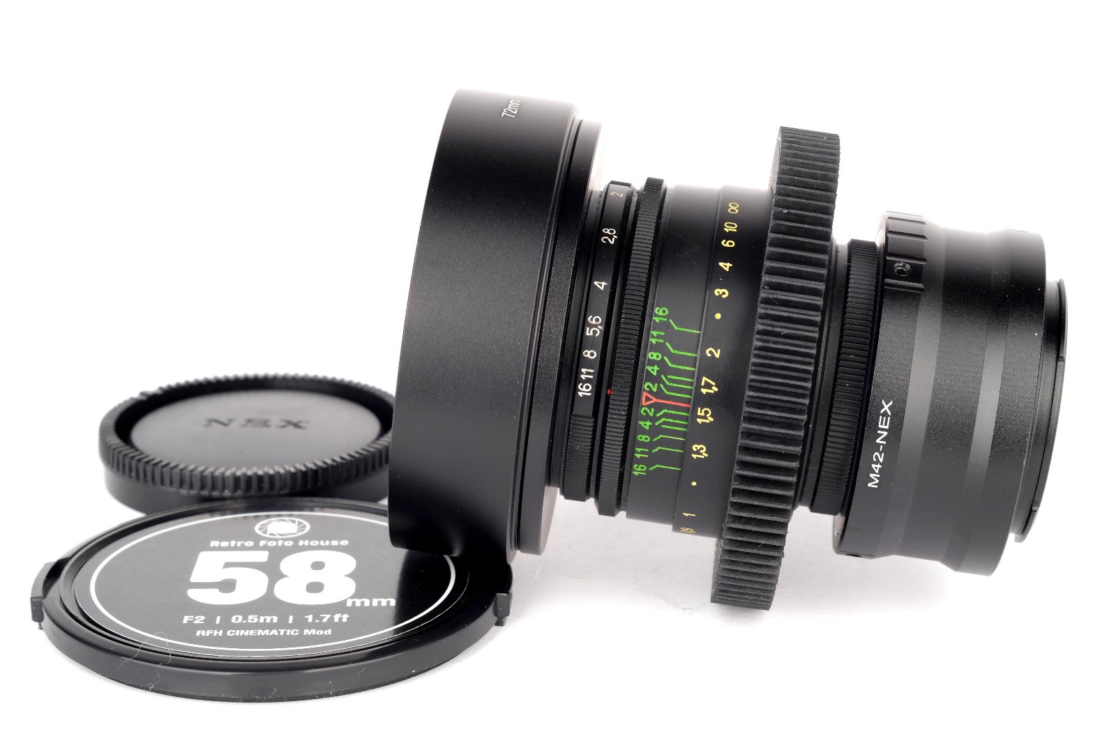 HELIOS 44-2 2/58mm lens Sony E mount *TUNED FOR FILMMAKERS!* *SERVICED*