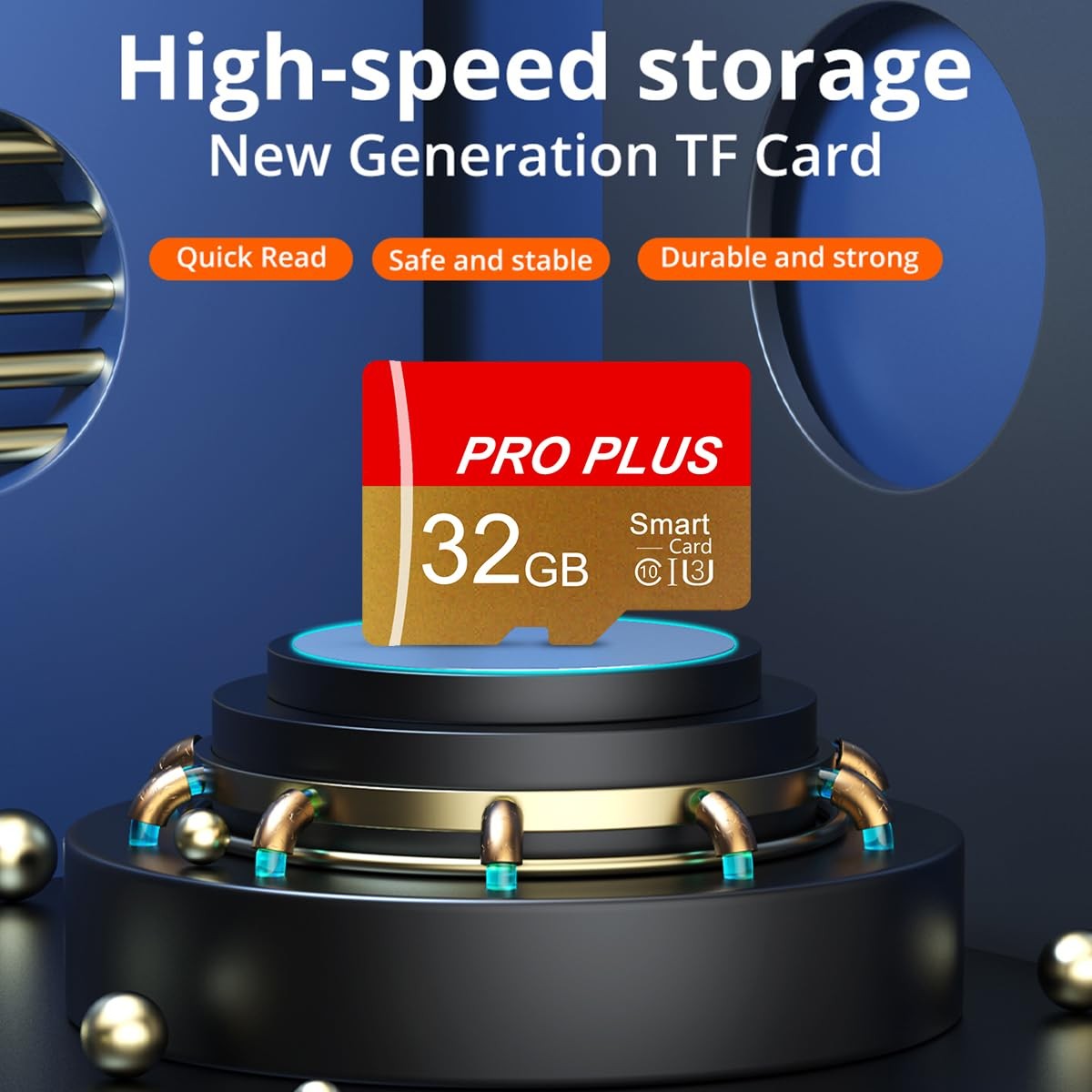 2 Pack TF Card 32GB with Adapter, High Speed Memory Card, UHS-I C10 A1 Memory…