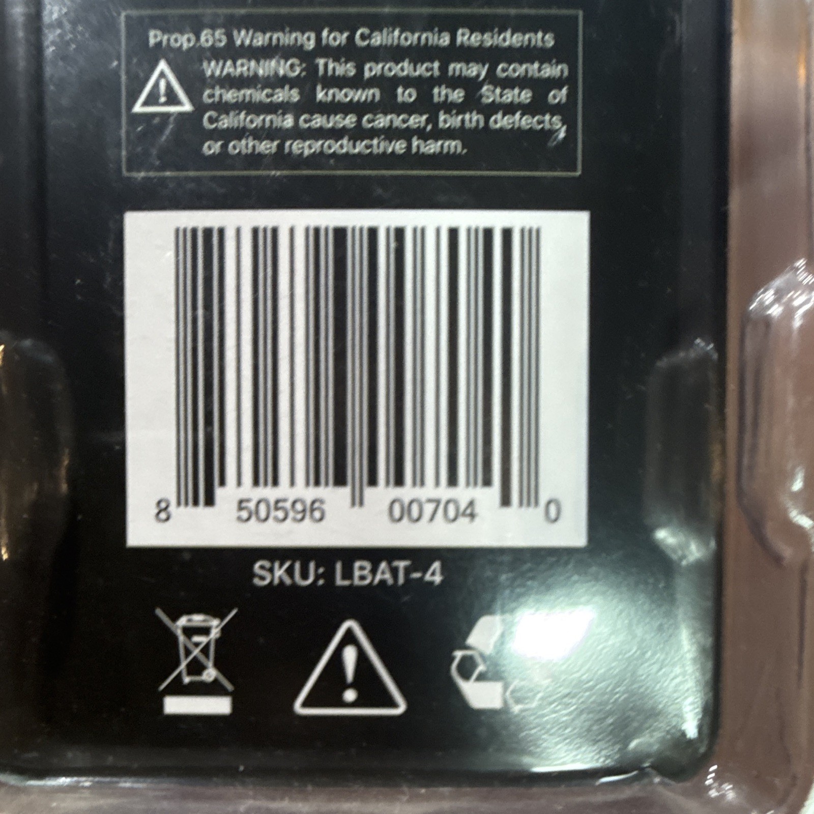 Tactacam LBAT-4 Li-Po Rechargeable Battery 3.7V 1350mAh for Cameras