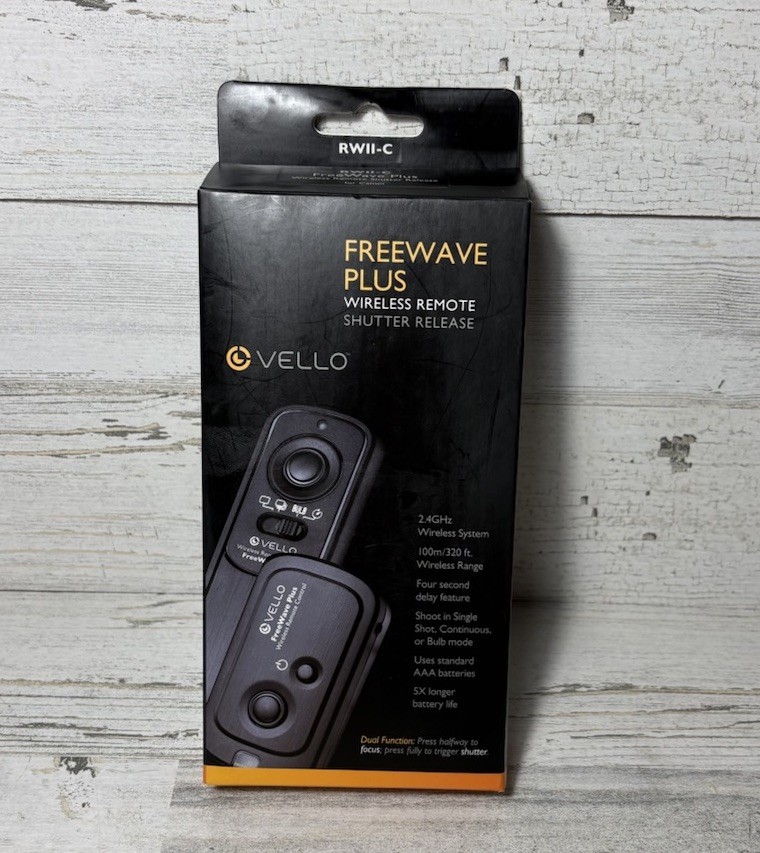 Vello FreeWave Plus Wireless Remote Shutter Release For Canon RWII-C New In Box