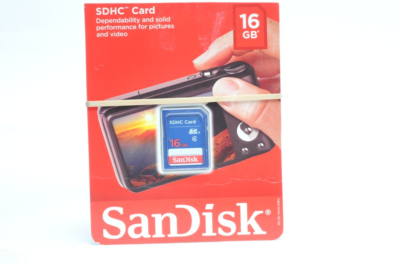 SanDisk 16GB SDHC Class 4 SD Flash Memory Card Camera SDSDB-016G