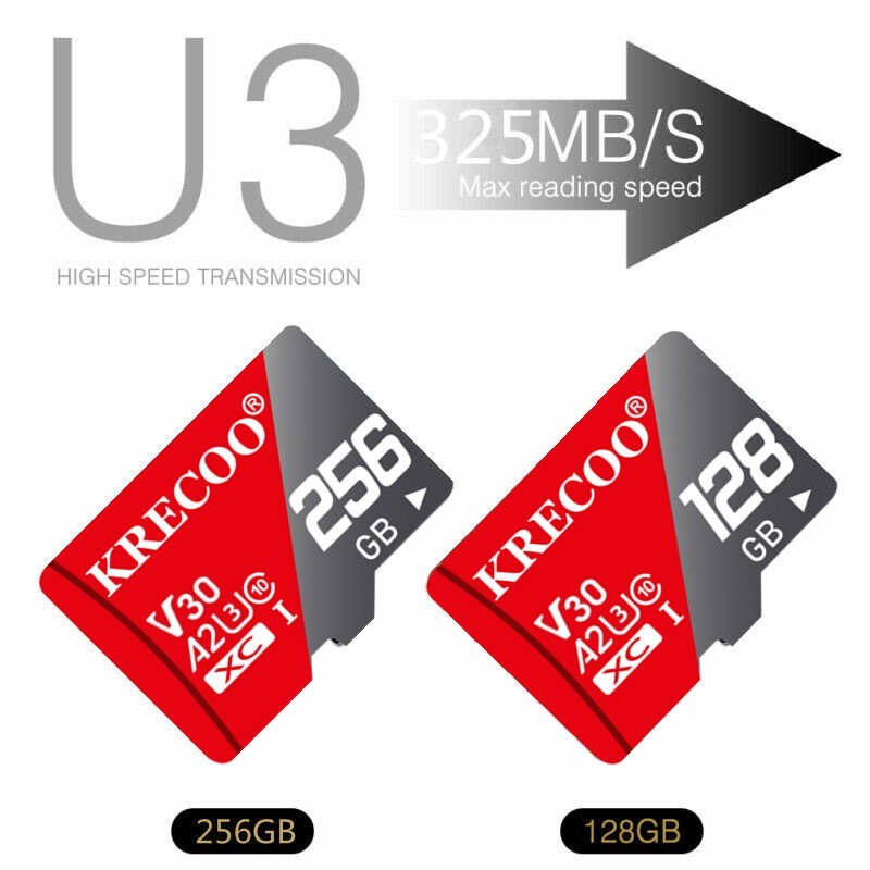 128GB 256GB 1TB Micro SD Card Memory Card TF Card with Adapter High Speed LOT