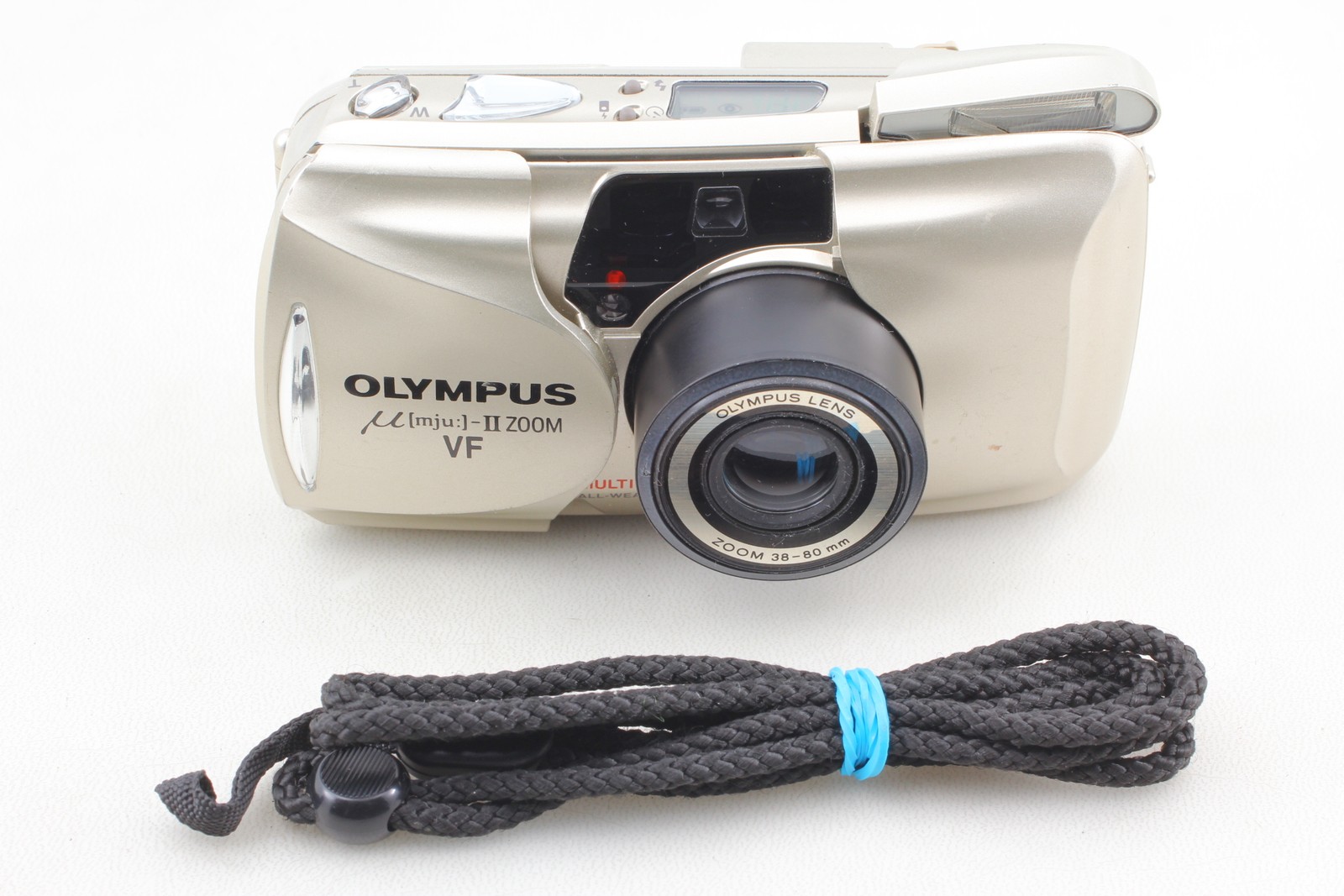 [Exc+4] Olympus mju μ II Zoom VF Point & Shoot 35mm Film Camera From JAPAN