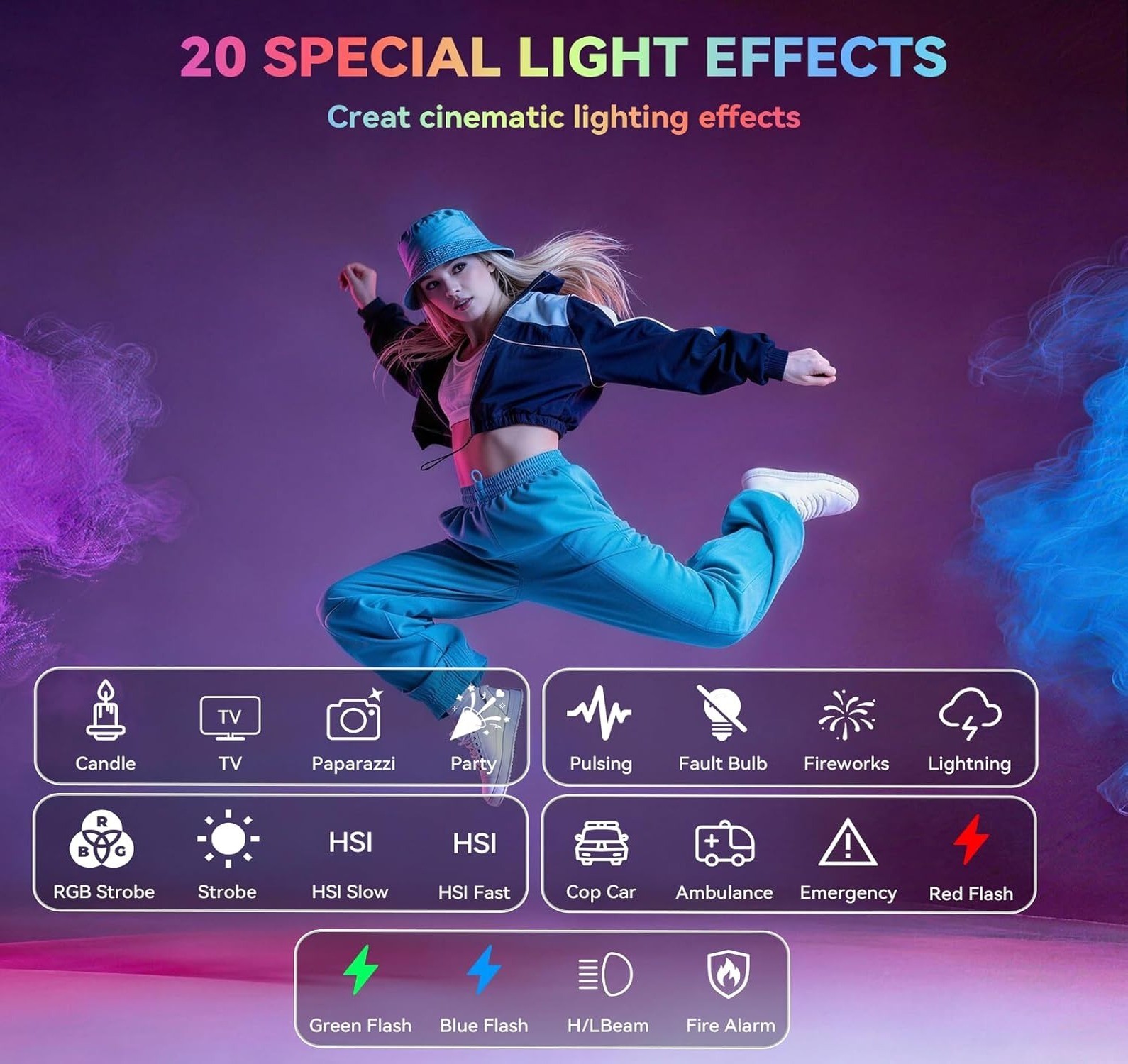 C10 10W Portable Selfie LED Light – 1300 Lux vlogging Light, 3300mAh,Video Co…