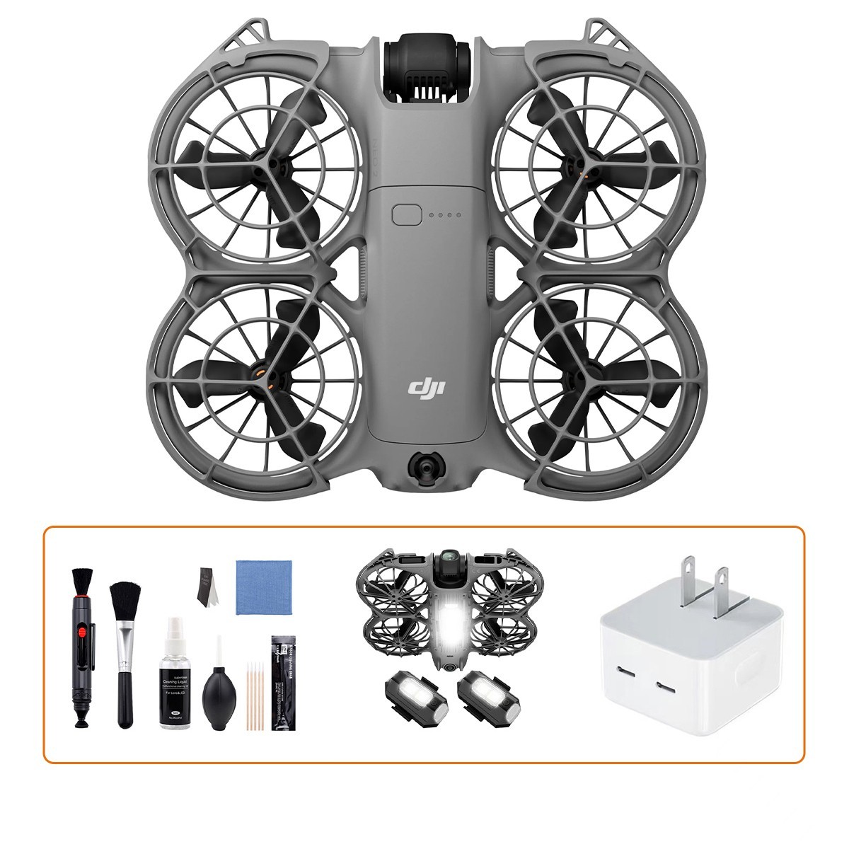 DJI Neo 2 (Drone Only)/DJI Neo 2 Fly More Combo (3 Battery) Quadcopter Bundle