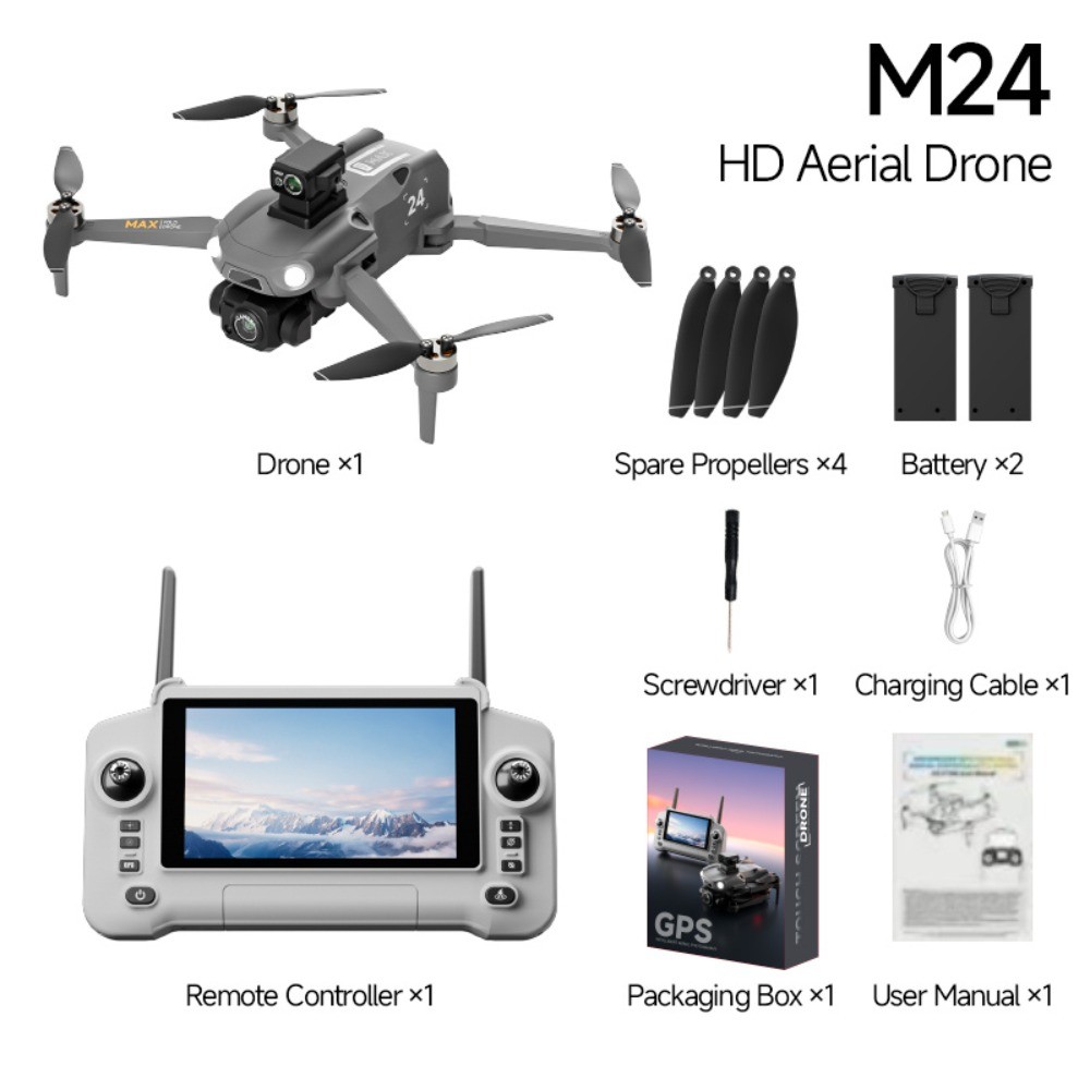 8K GPS FPV Drone,Touch Screen Remote,5G Video,Dual Batteries,Auto Return Home