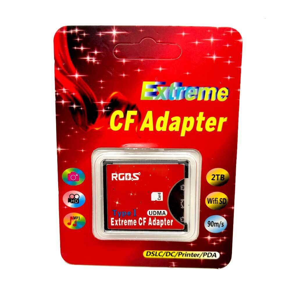 High Speed SDXC SDHC SD to CF Compact Flash Memory Card Reader Adapter Type I US