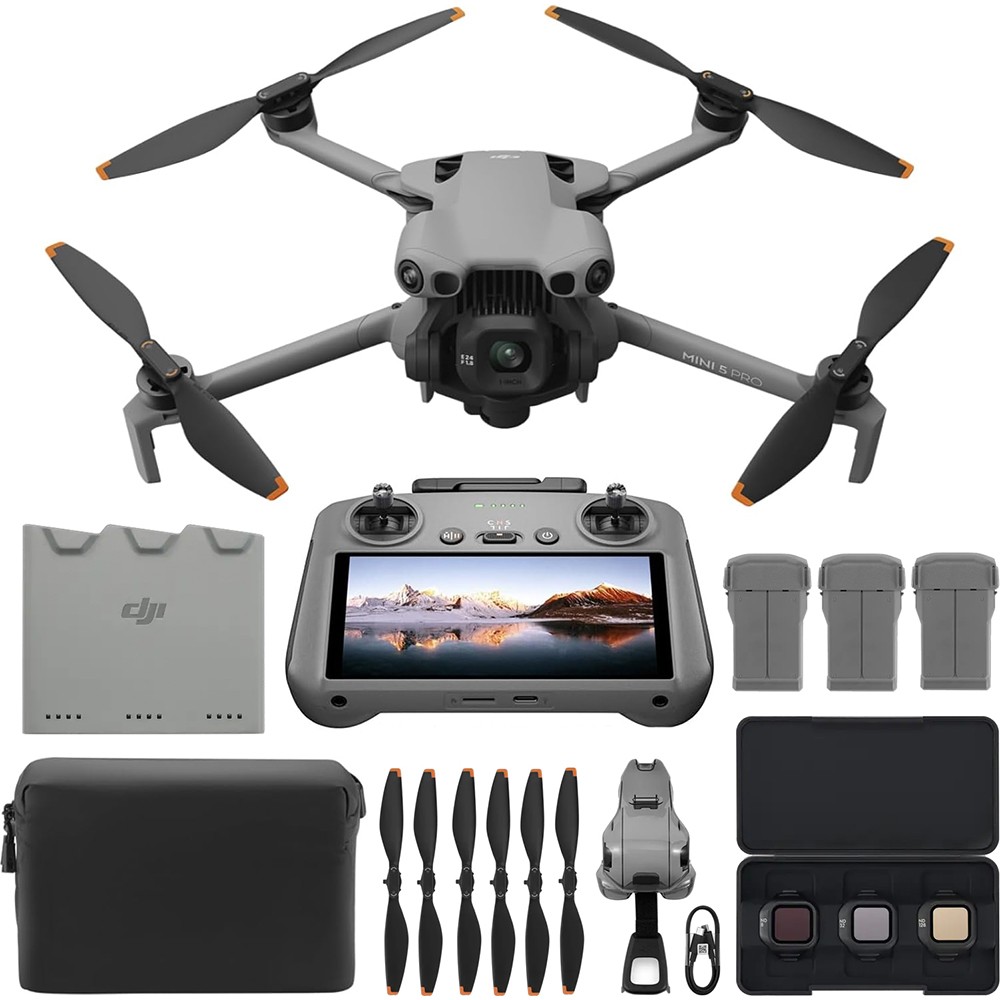 DJI Mini 5 Pro Drone Fly More Combo Plus (DJI RC 2) – Open Box