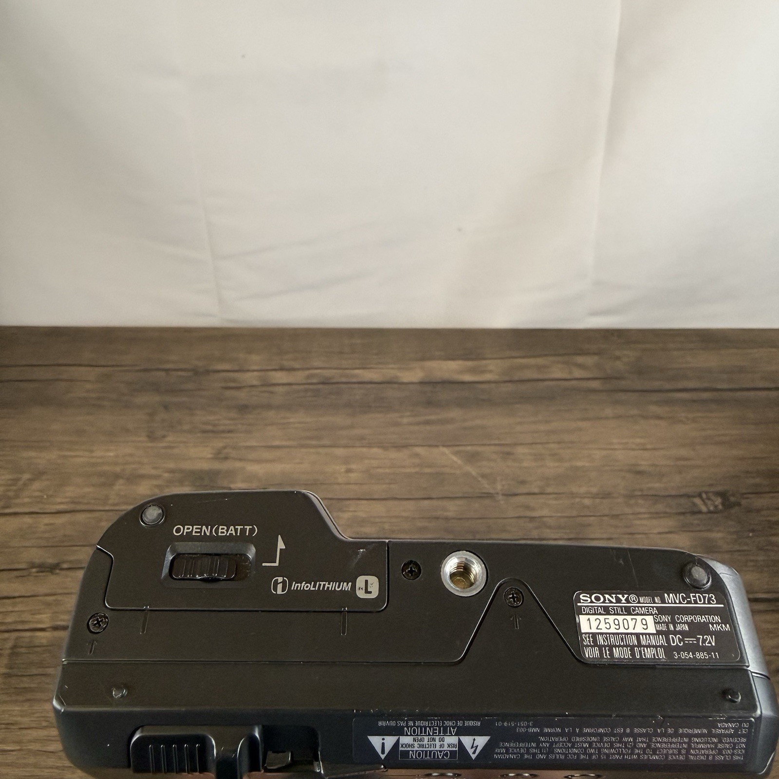 Sony Mavica MVC-FD73 0.4MP Digital Camera, Battery Tested, Works, No Floppy Disc