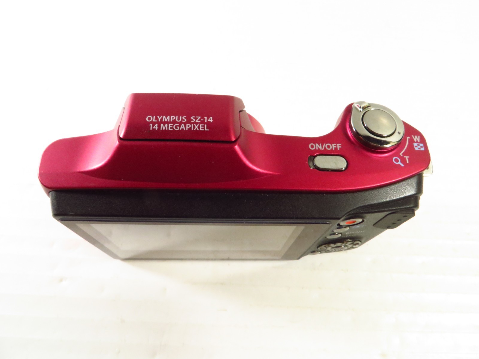 Olympus SZ-14 14MP Digital Camera 24x Zoom Red w/ Battery & 4GB SD Card